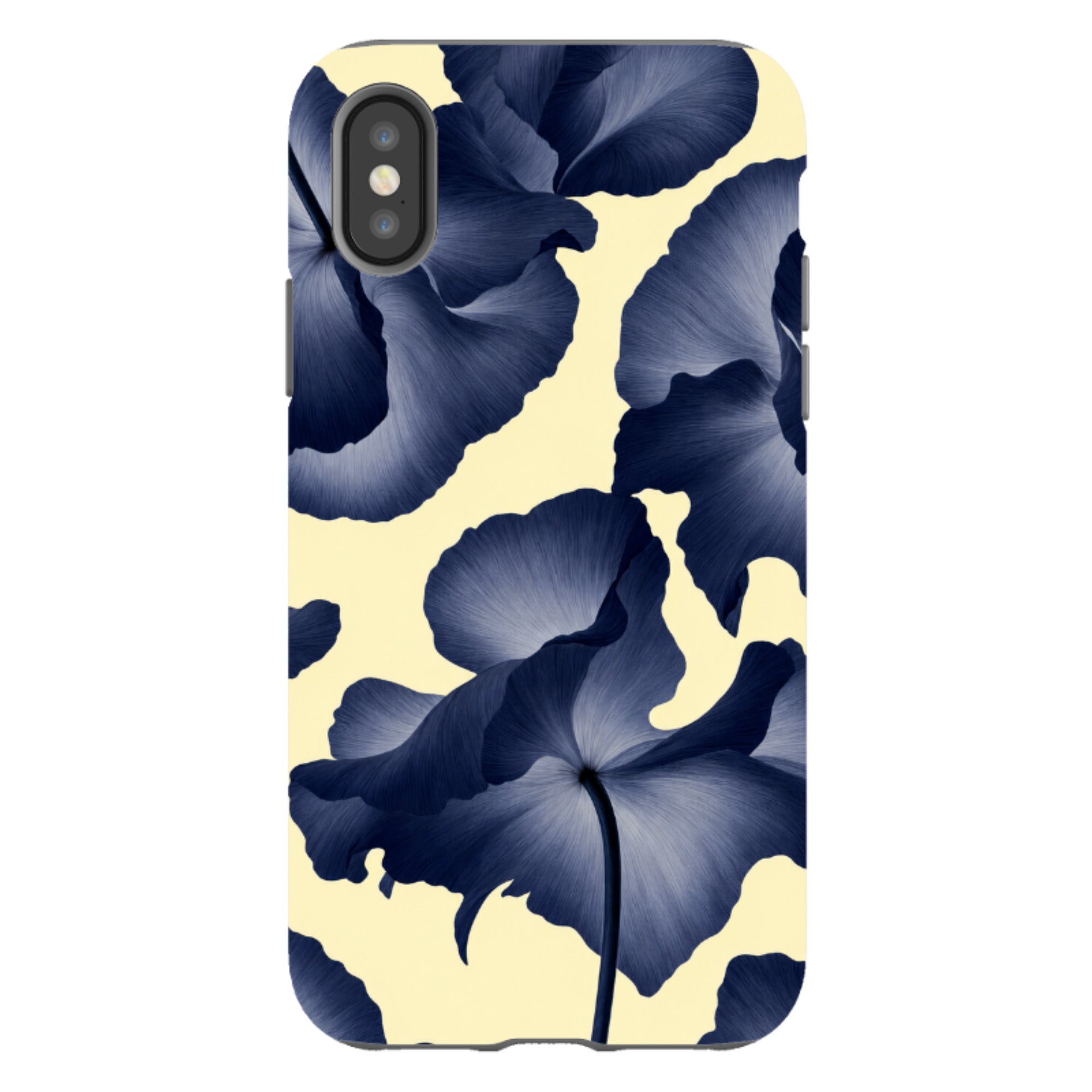 iPhone Tough Case - Navy Blue Poppy