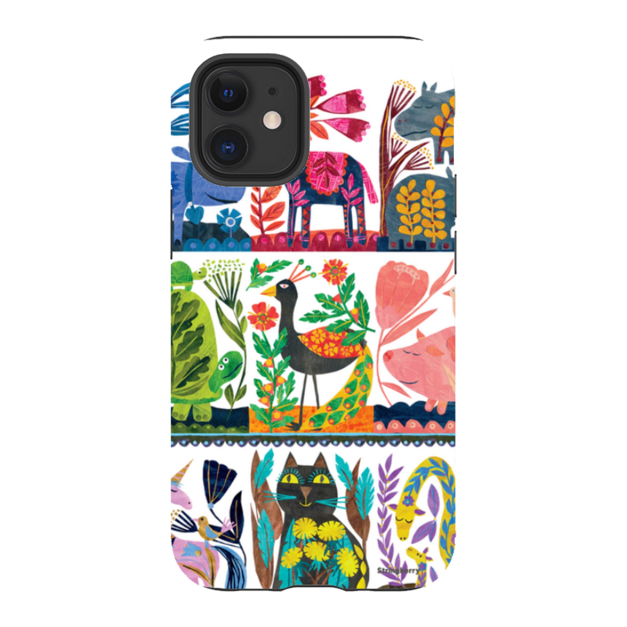 iPhone Tough Case - Folk Colour By Tracey English