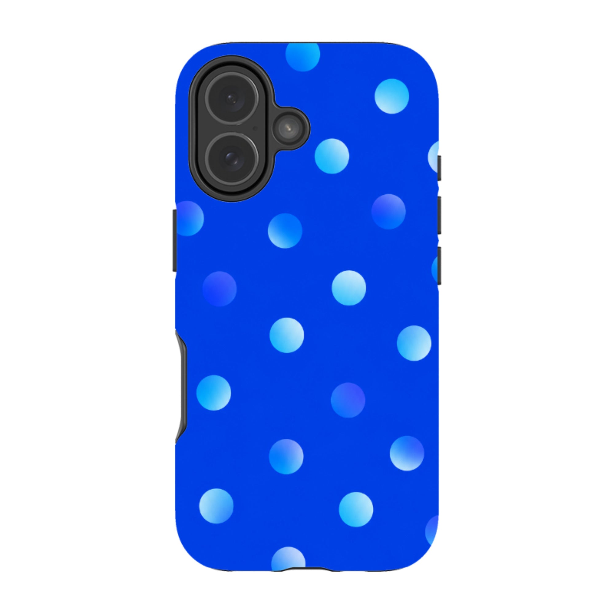 iPhone Tough Case - Blue Polka Dot