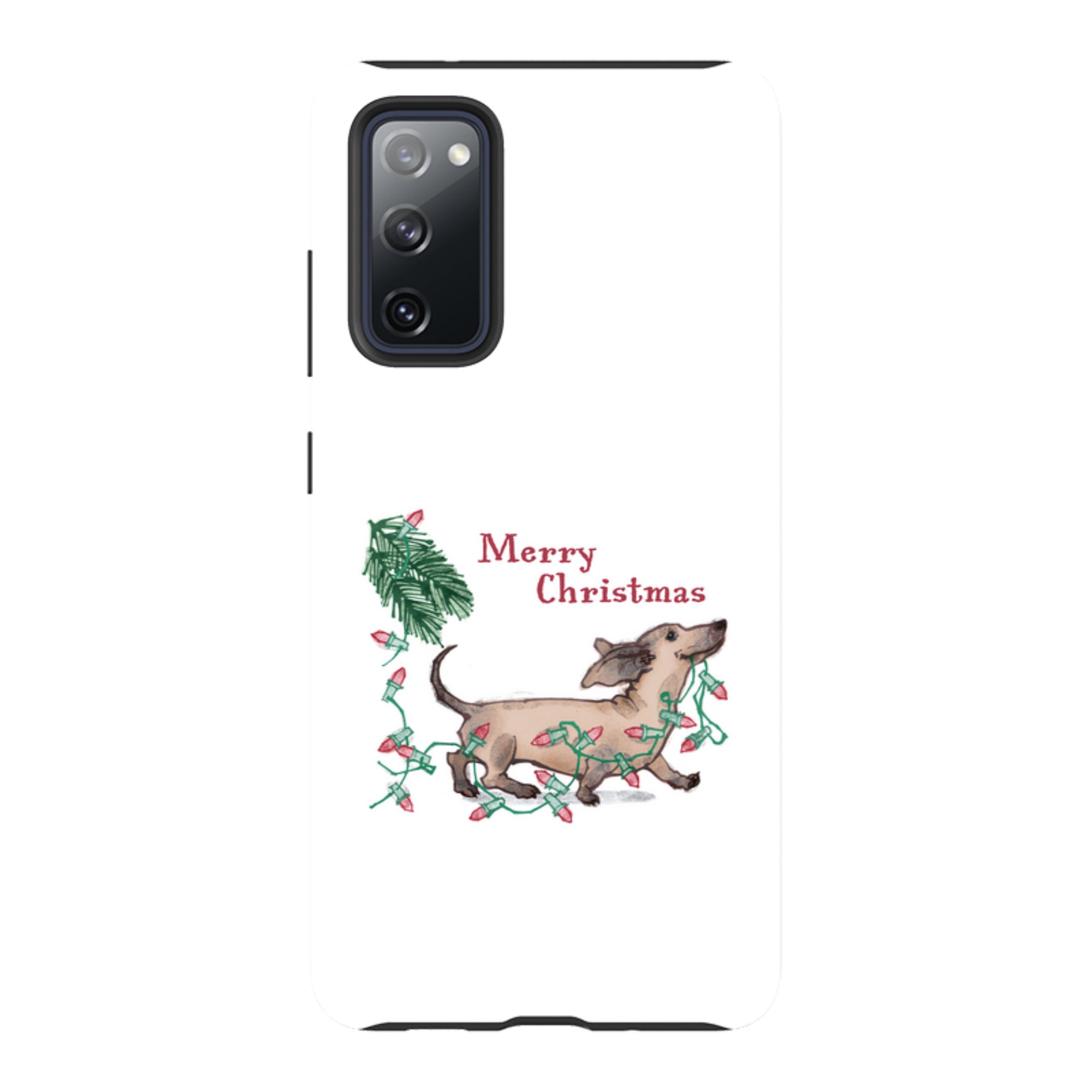Samsung Tough Case - Christmas Dachshund By Liane Payne