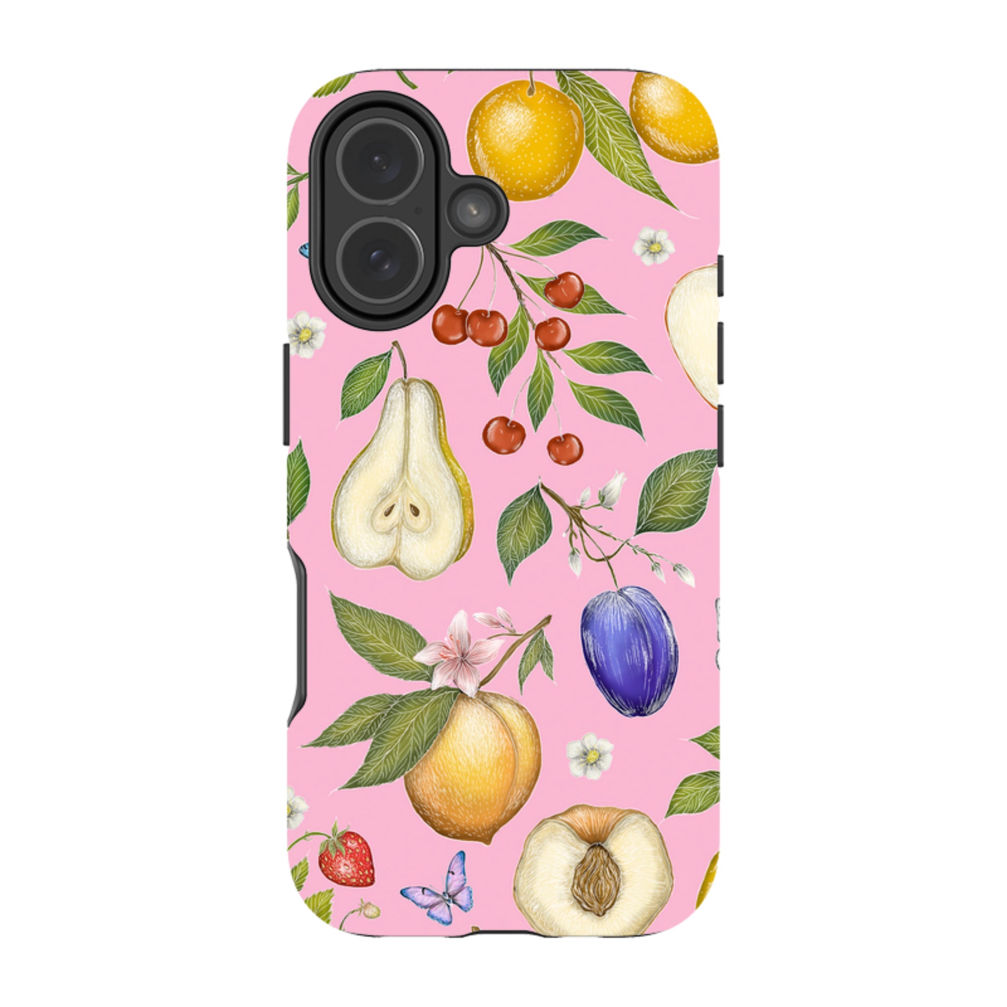 iPhone MagSafe Tough Case -  Pink Fruits By Catherine Rowe