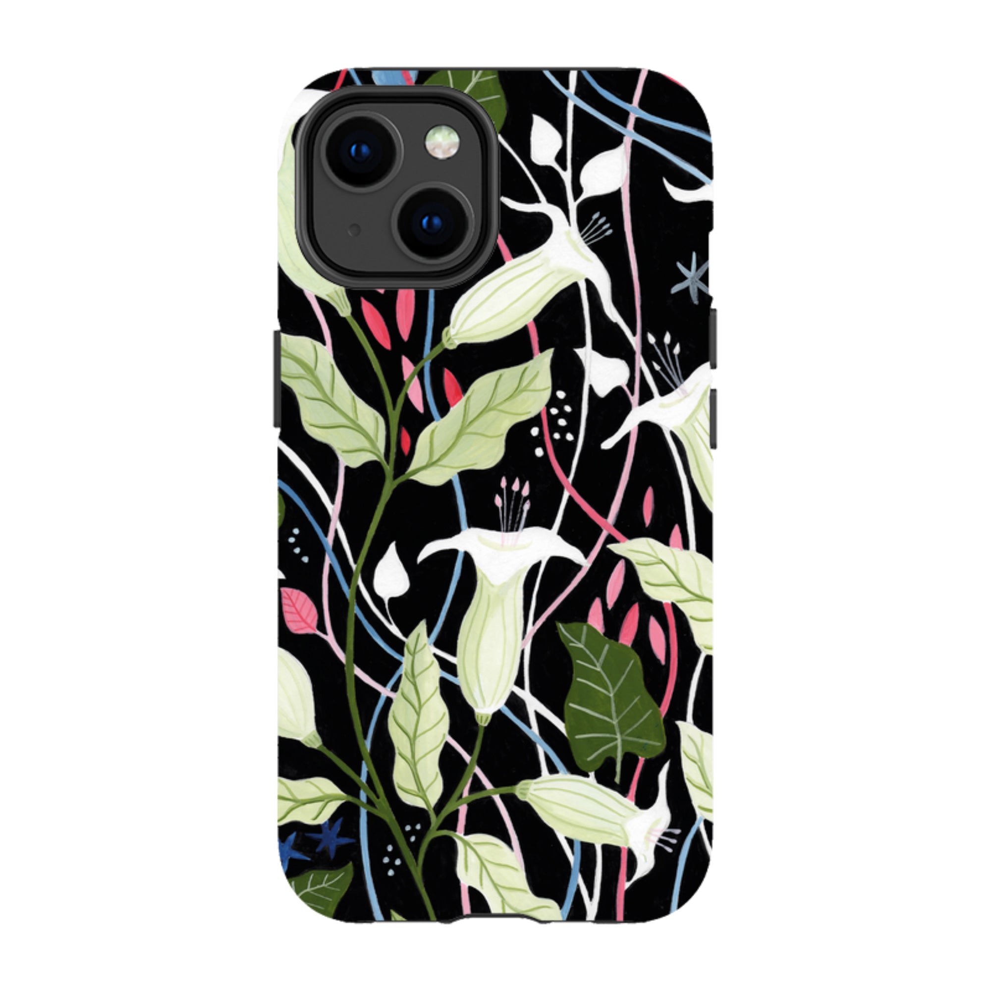 iPhone Tough Case - Trumpet Flowers By Bex Parkin