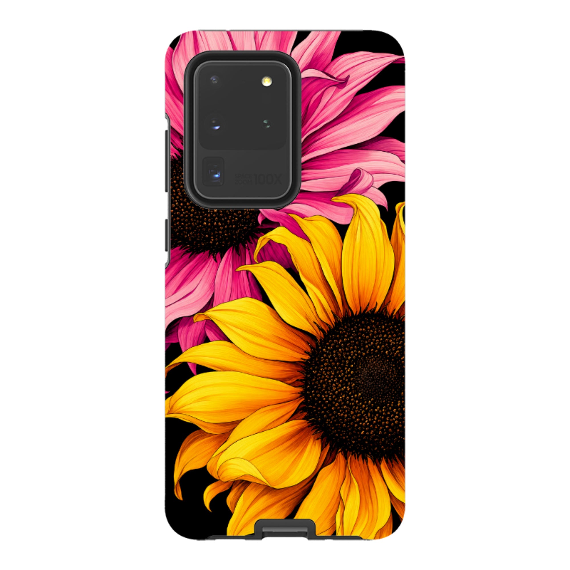 Samsung Tough Case - Yellow & Pink Sunflower