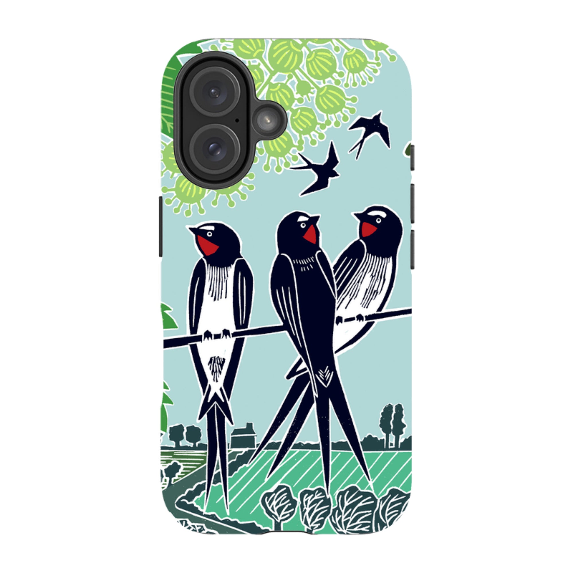 iPhone Tough Case - Swallows By Kate Heiss