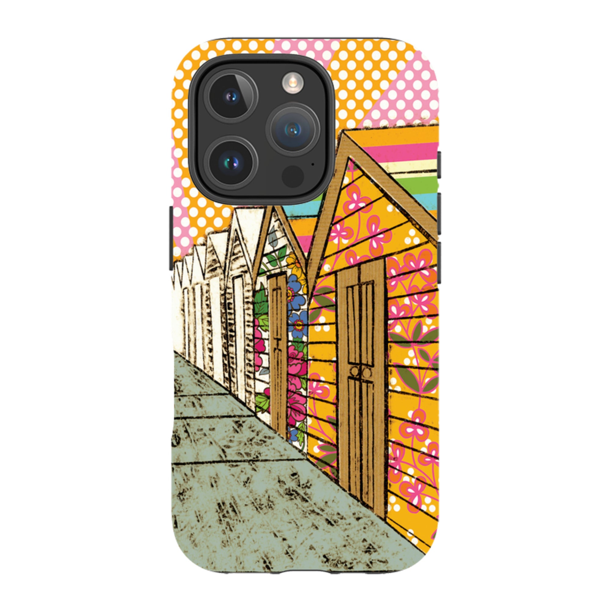 iPhone MagSafe Tough Case -  Beach Huts By Amelia Bowman