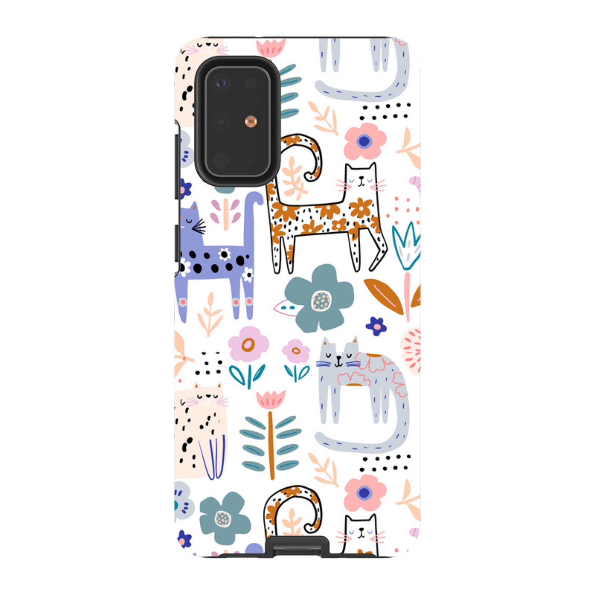 Samsung Tough Case - Floral Cats