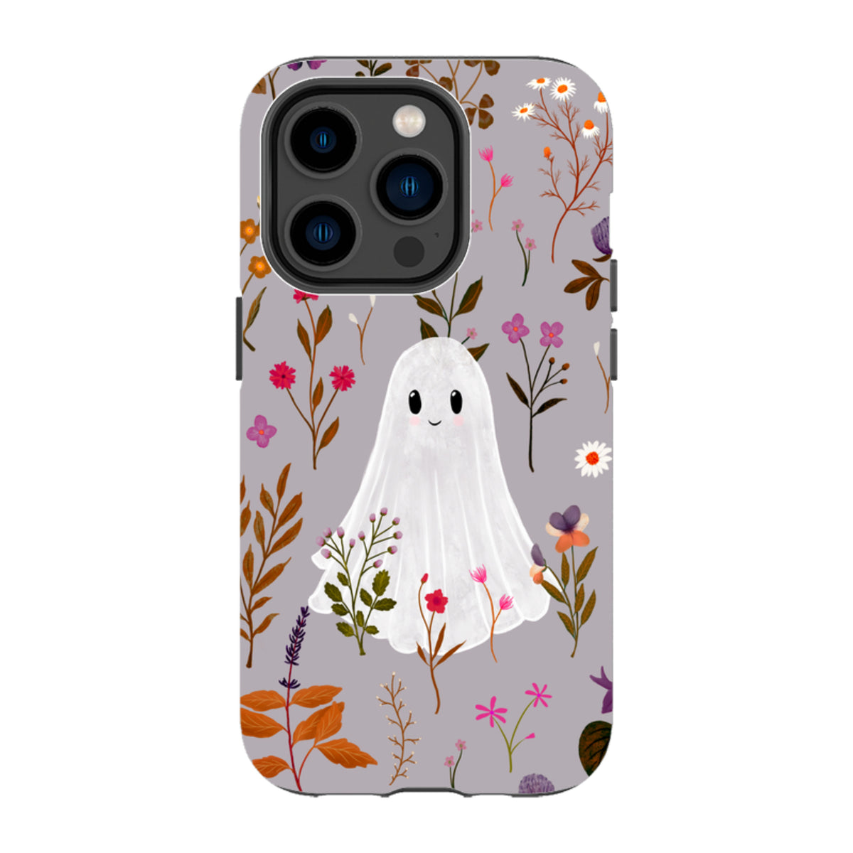 iPhone Tough Case - Ghost in the Garden - Mauve Multi By Katherine Quinn