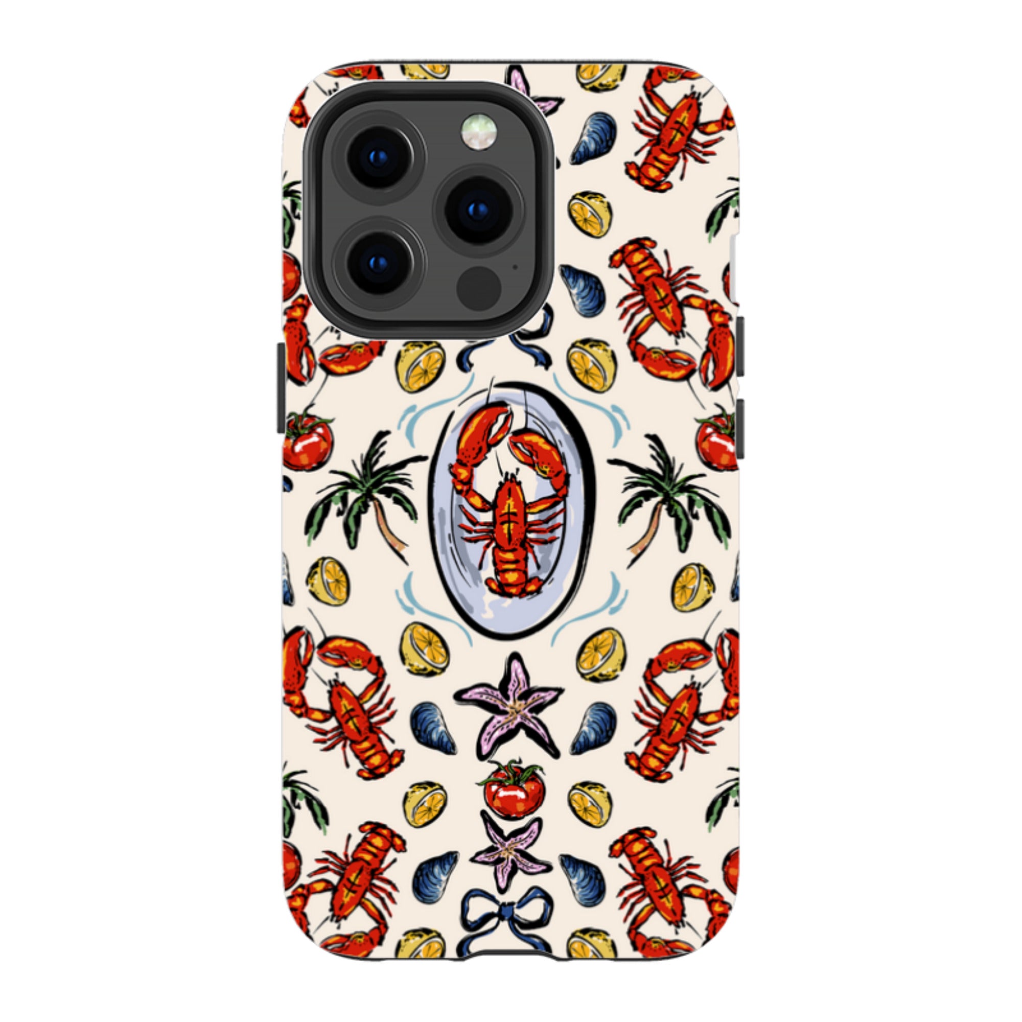 iPhone Case - Seafood and Palm Trees