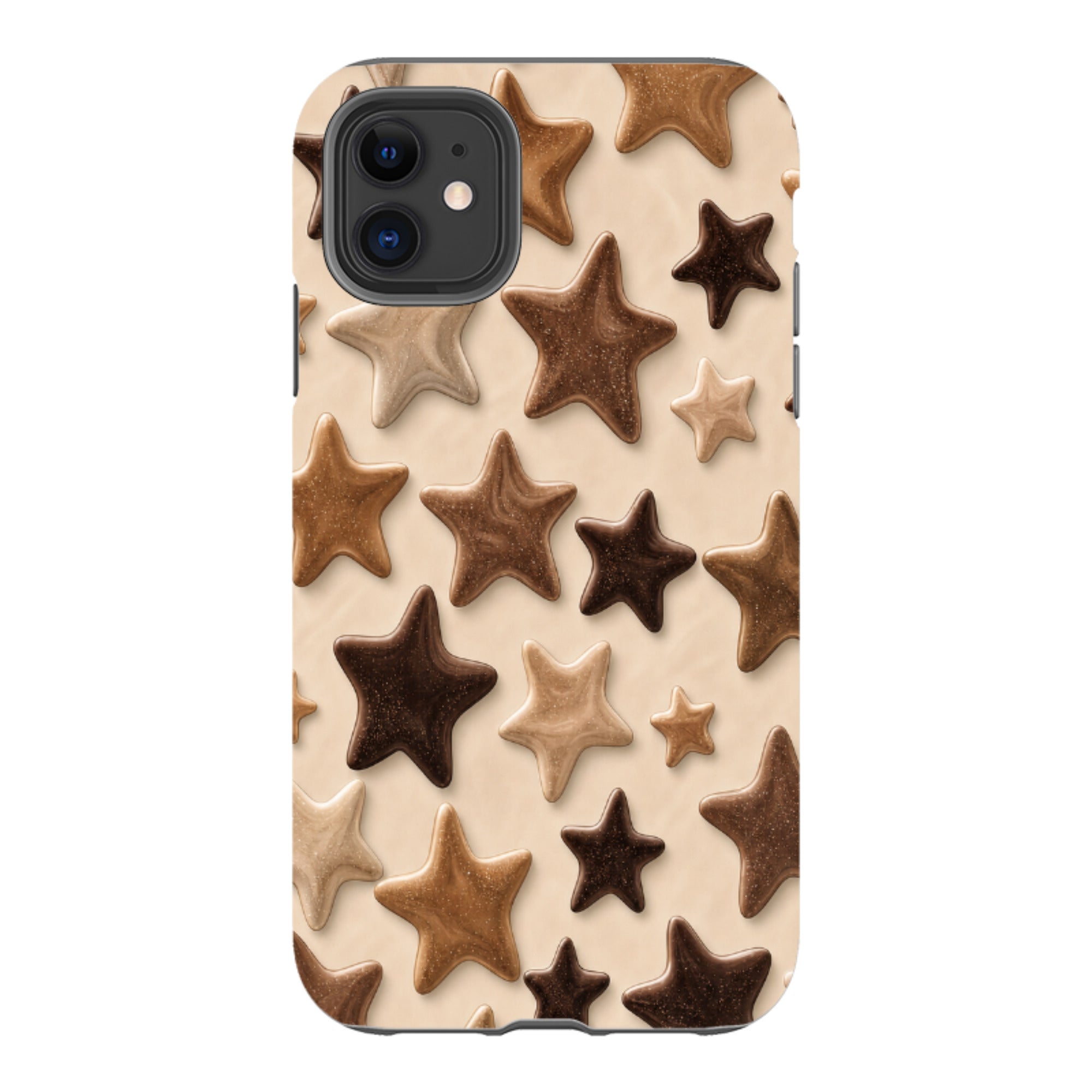 iPhone Tough Case - Brown Star
