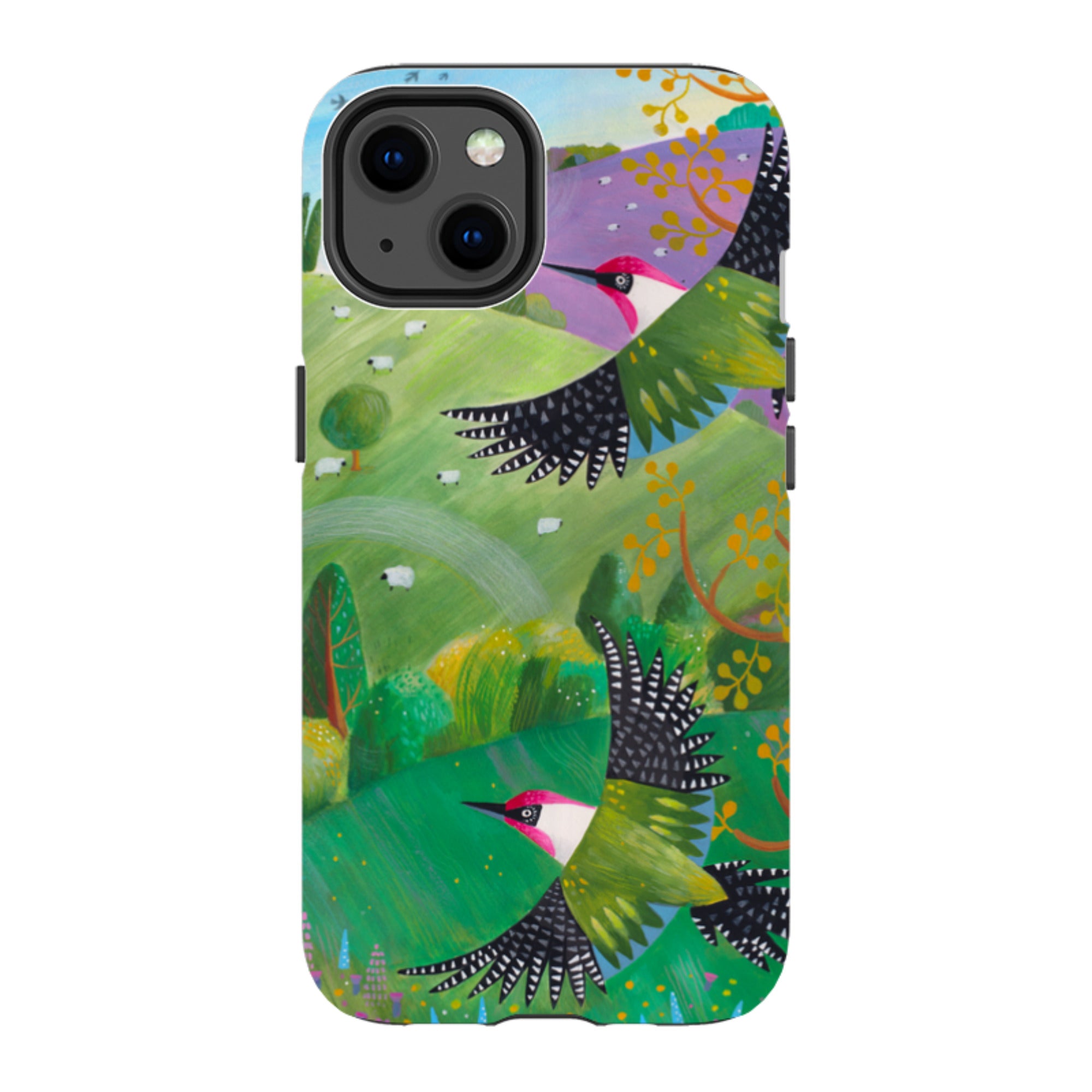 iPhone Tough Case - Woodpeckers By Bex Parkin