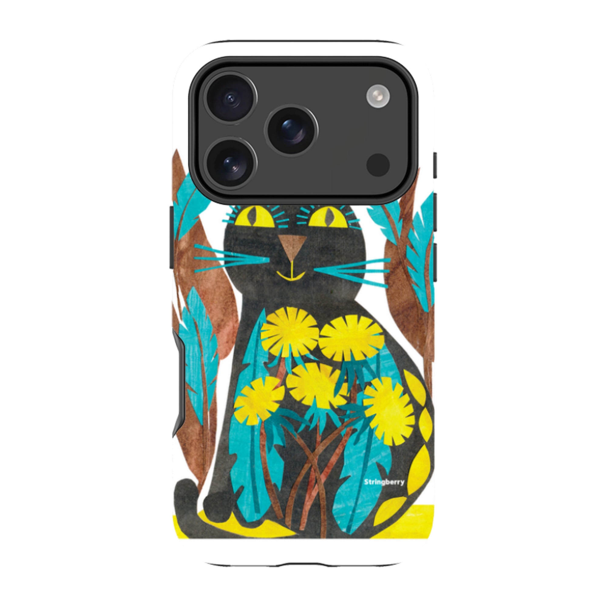 iPhone MagSafe Tough Case - Folk Cat By Tracey English