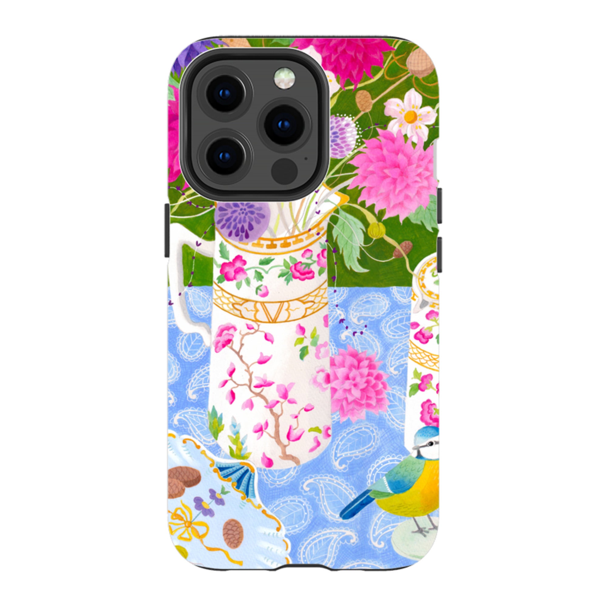 iPhone MagSafe Tough Case - Dahlias By Bex Parkin