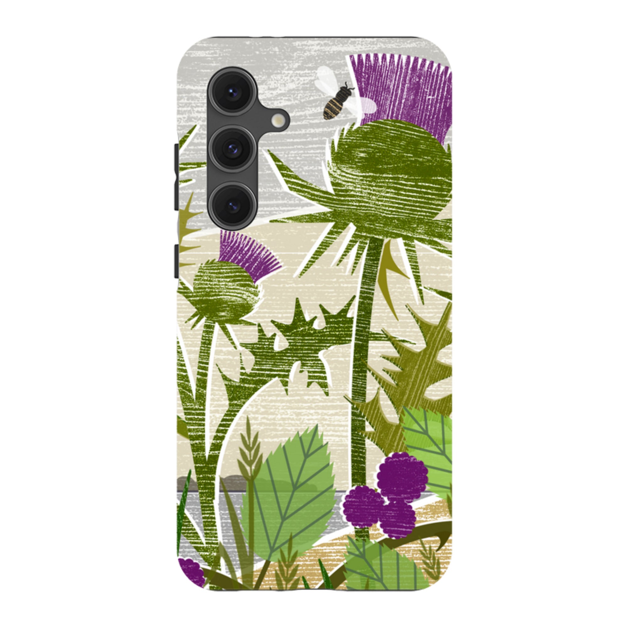 Samsung Tough Case - Purple Thistle By Liane Payne