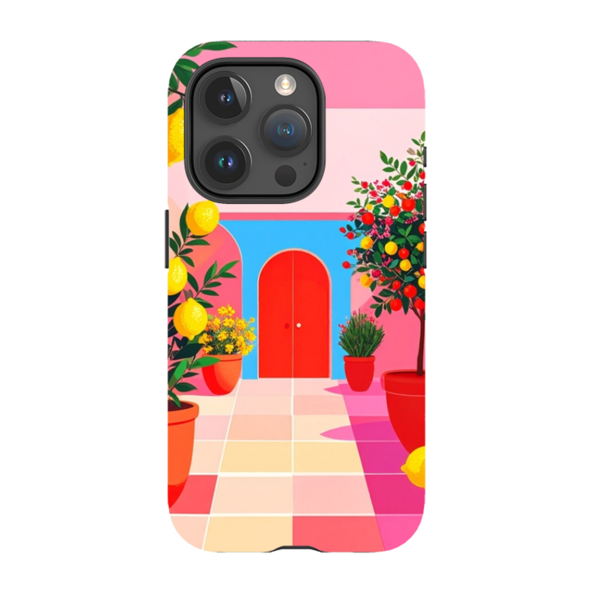 iPhone Tough Case - Red Garden