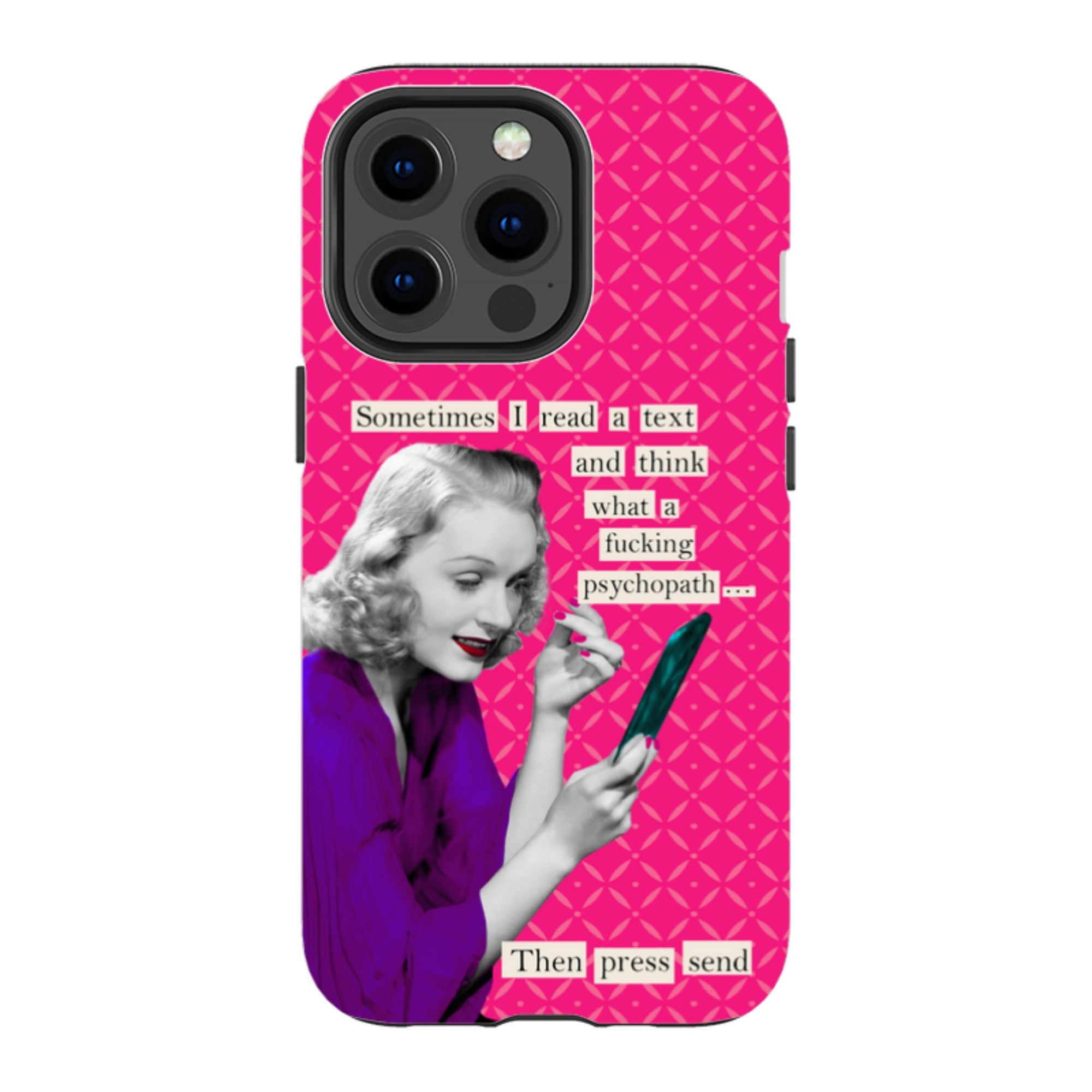 iPhone Tough Case - Psychopath By Clare Jordan