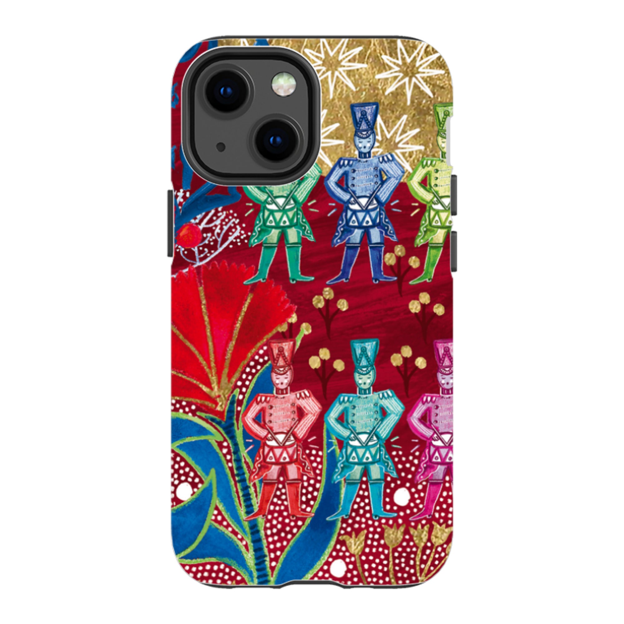 iPhone Tough Case - Drummers Drumming By Emma Frances Grant