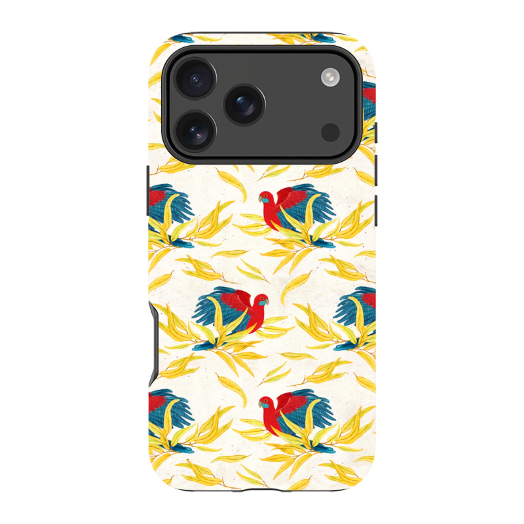 iPhone MagSafe Tough Case - Crimson Rosella By Katherine Quinn