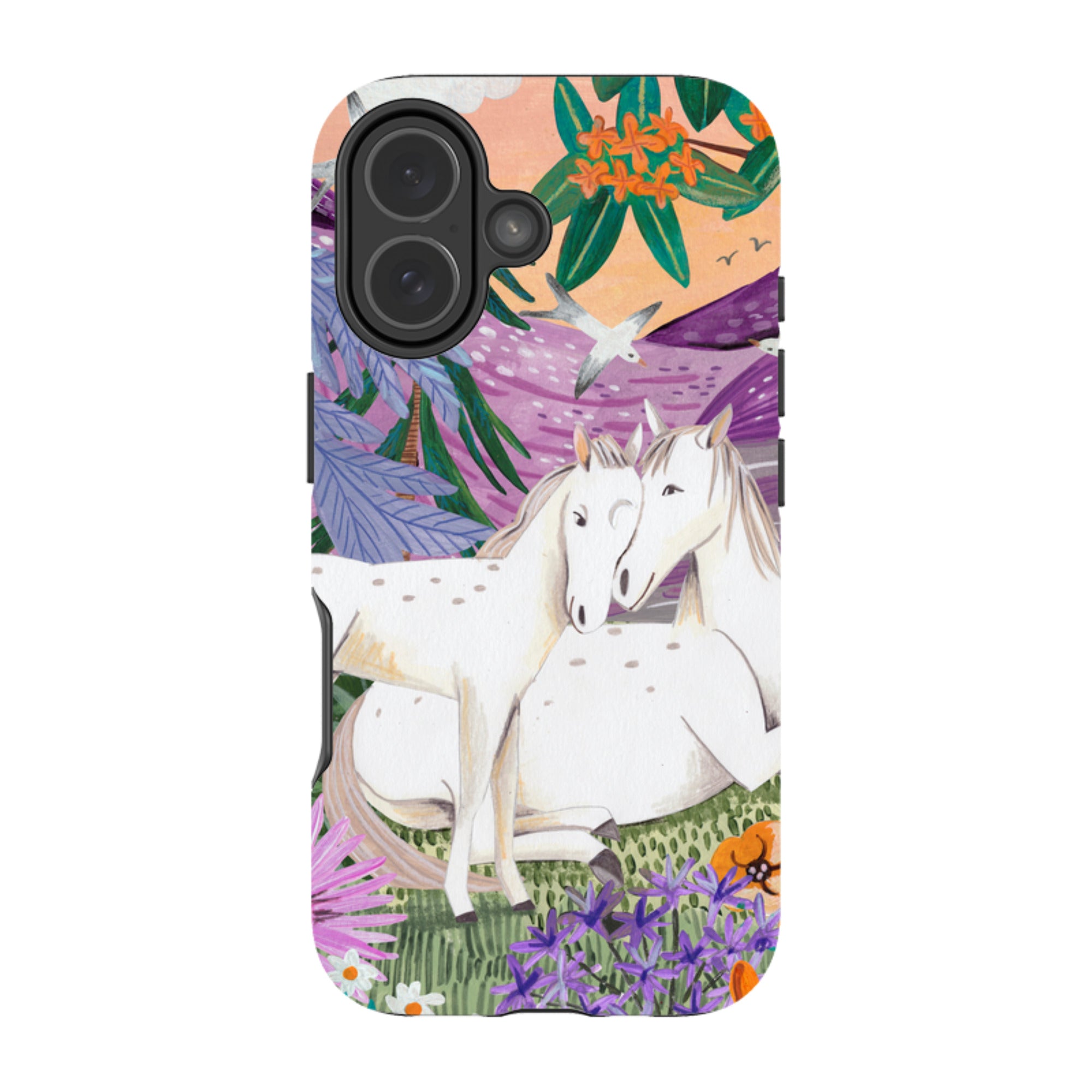 iPhone MagSafe Tough Case -  Horses By Caroline Bonne Muller