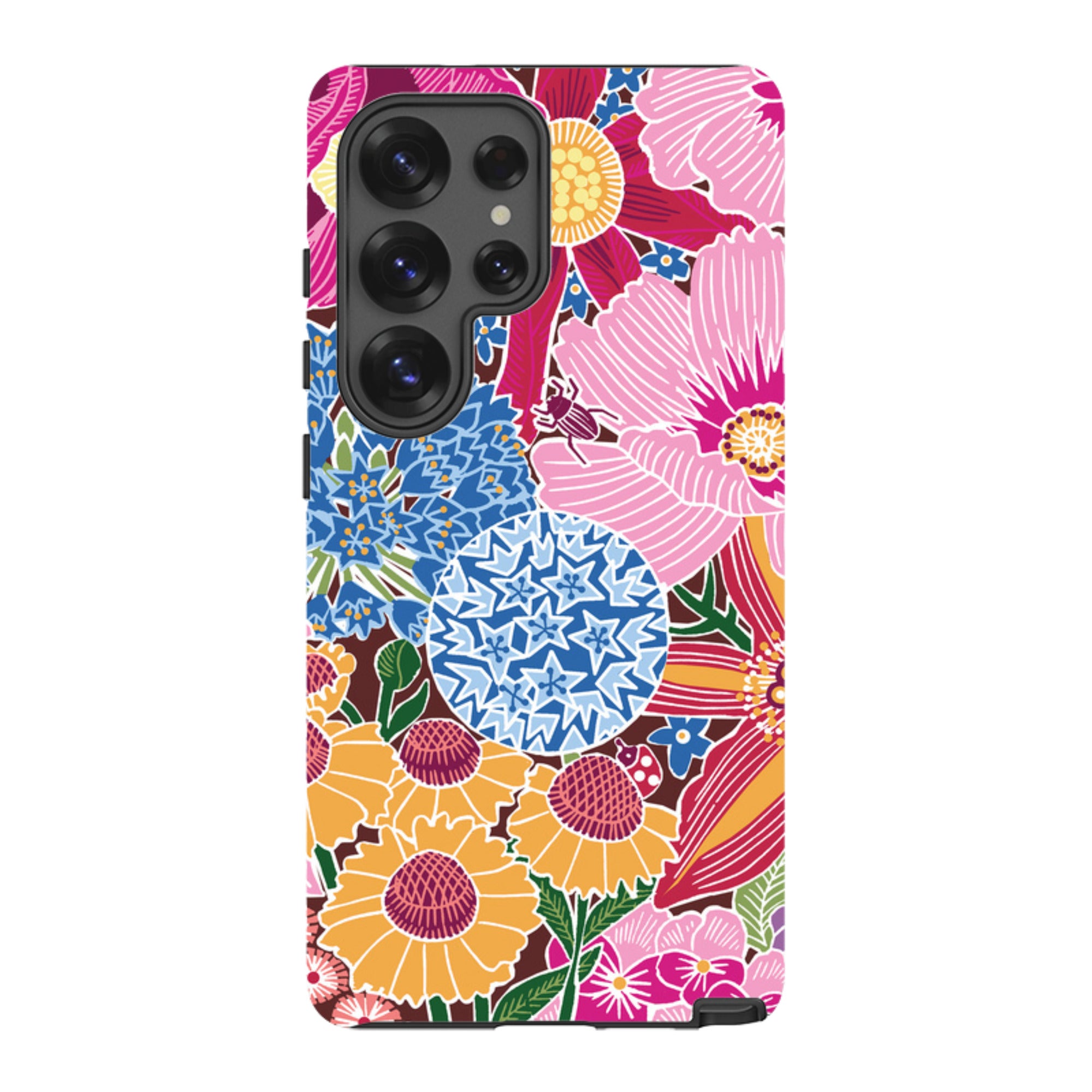 Samsung Tough Case - Jigsaw Floral 2 By kate Heiss
