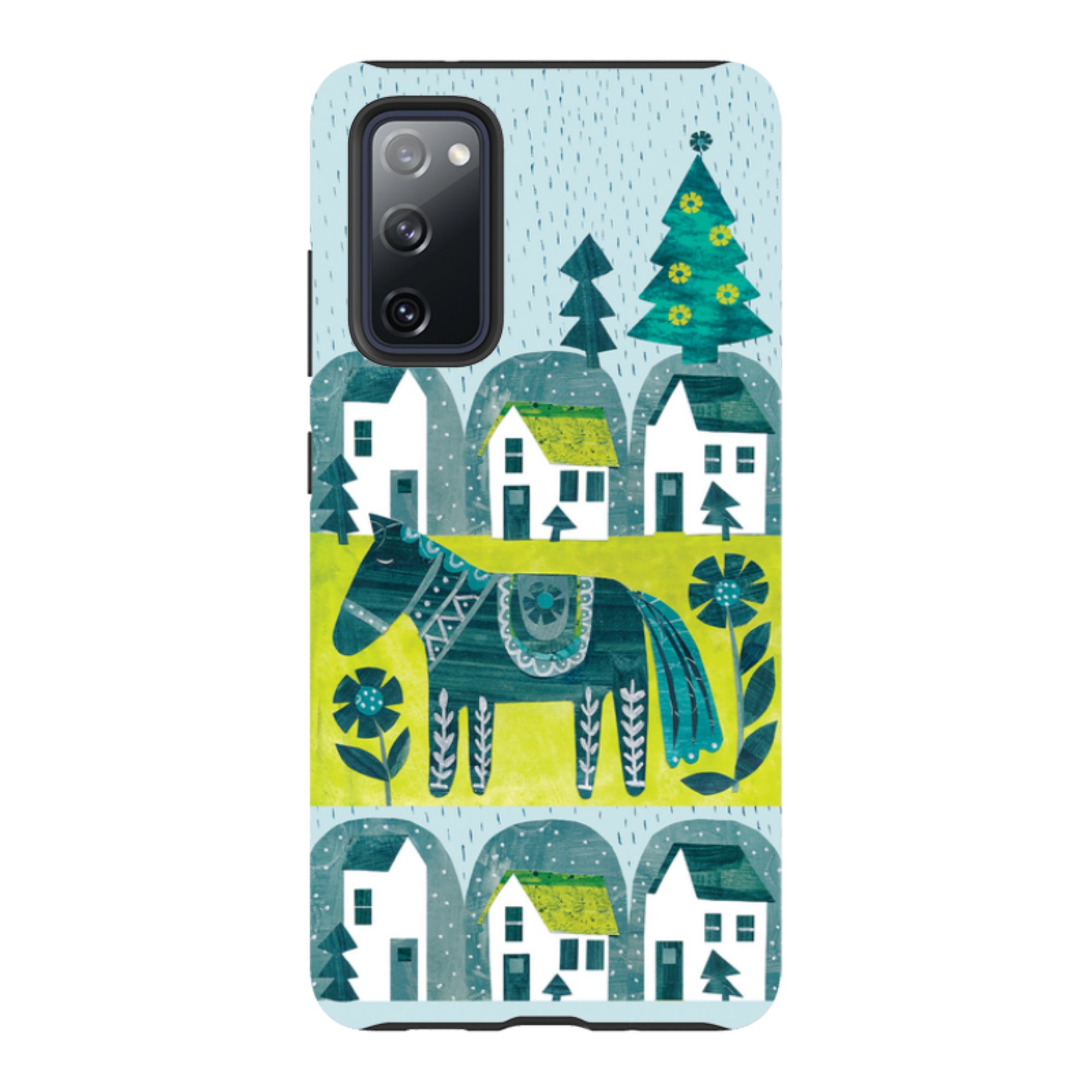 Samsung Tough Case - Winter Dala Horse By Tracey English