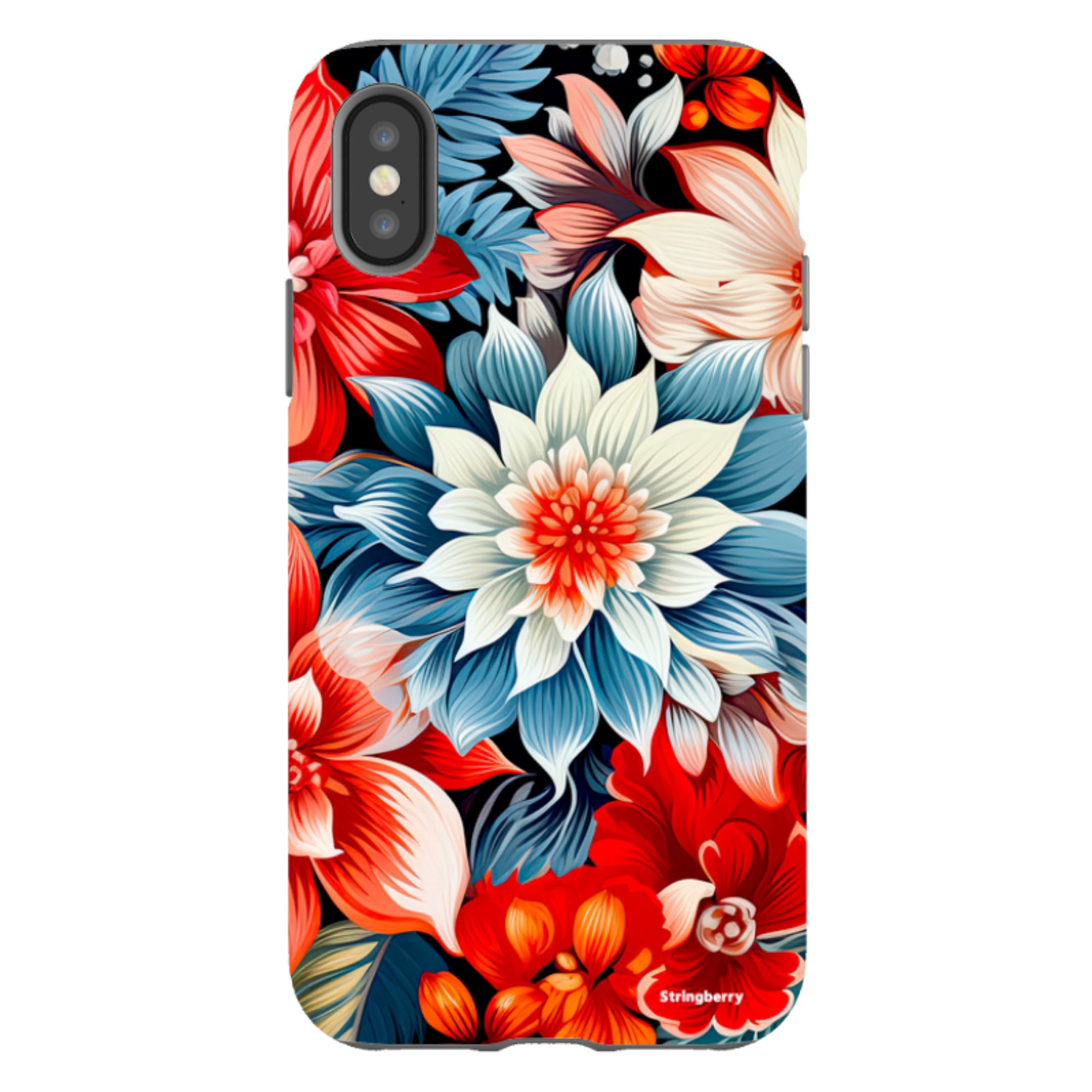 iPhone Tough Case - Red Bells II