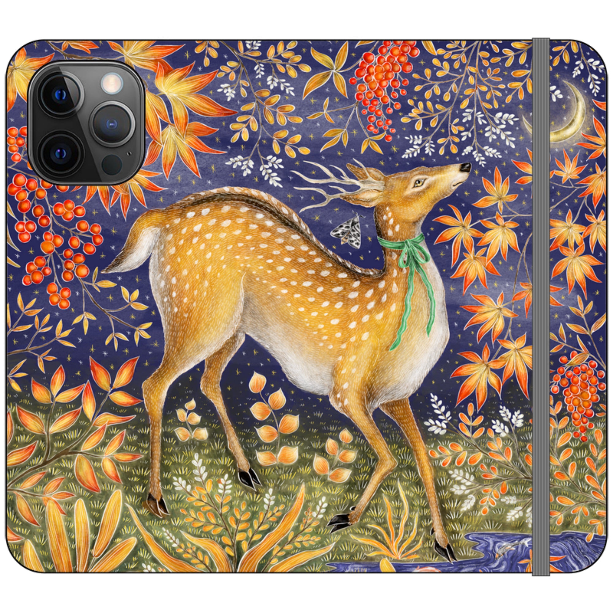 Autumn Deer Wallet Case By Catherine Rowe