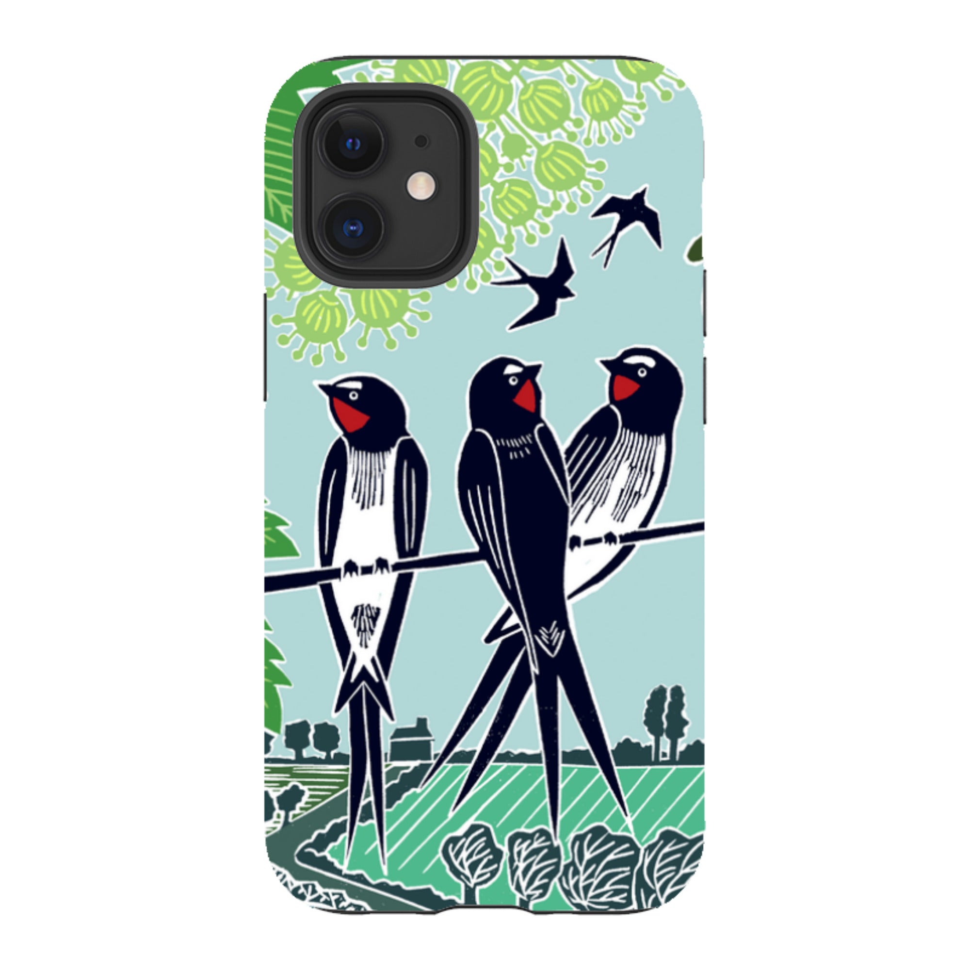 iPhone Tough Case - Swallows By Kate Heiss