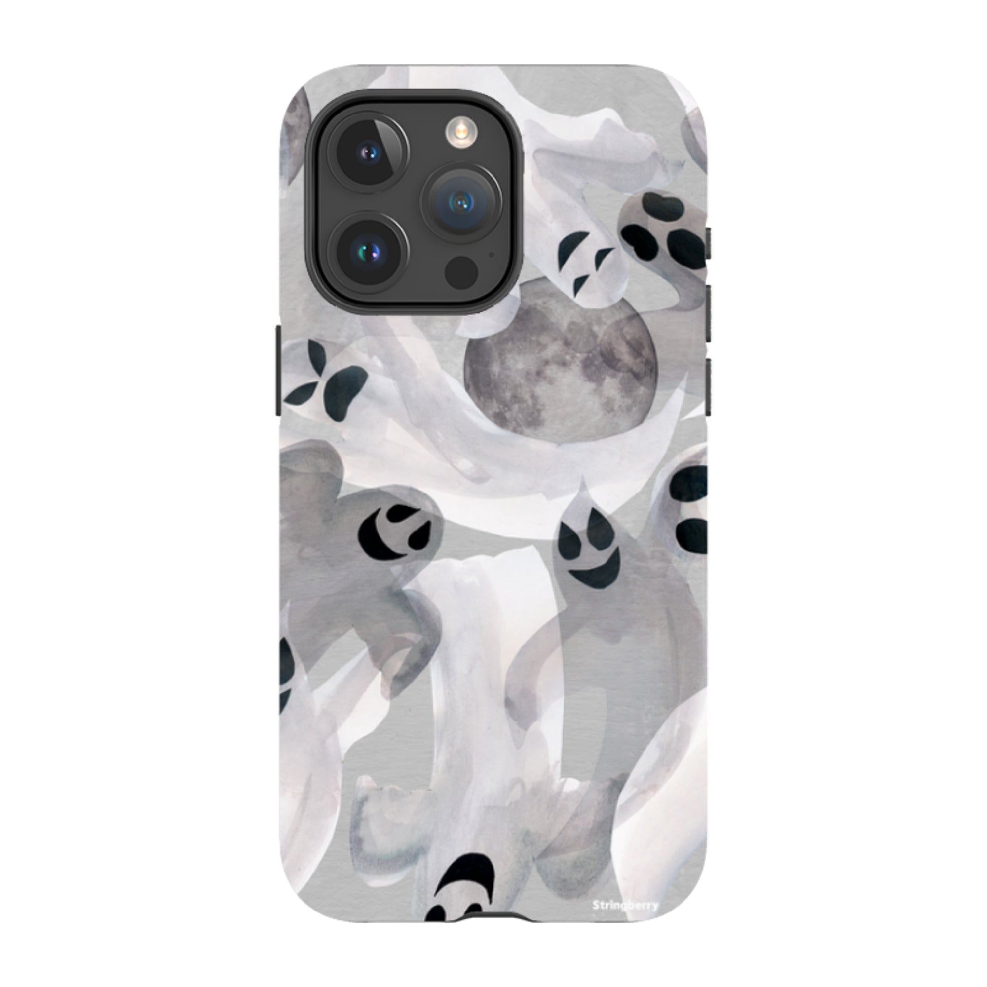 iPhone Tough Case - Ghosts and Moons By Tracey English