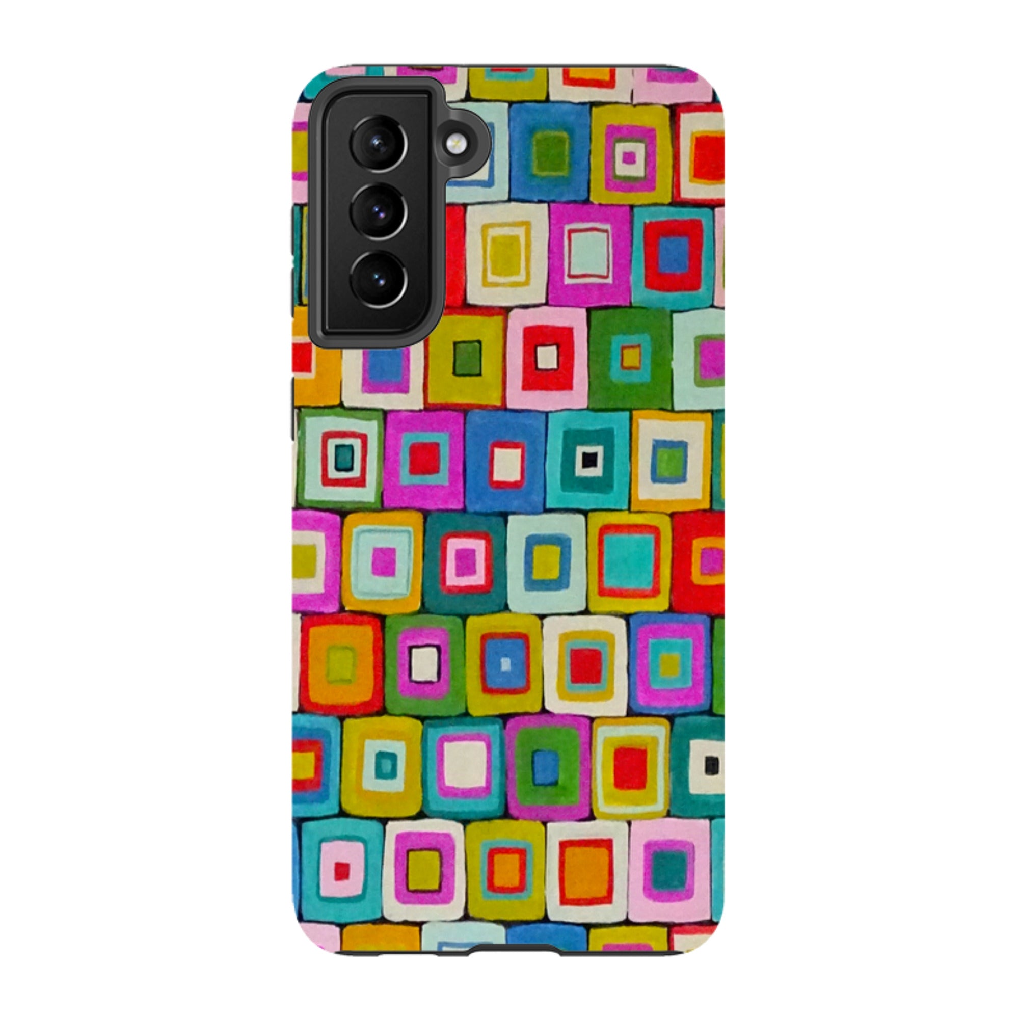 Samsung Tough Case - Atelier Blanket Squares Bright By Sarah Campbell