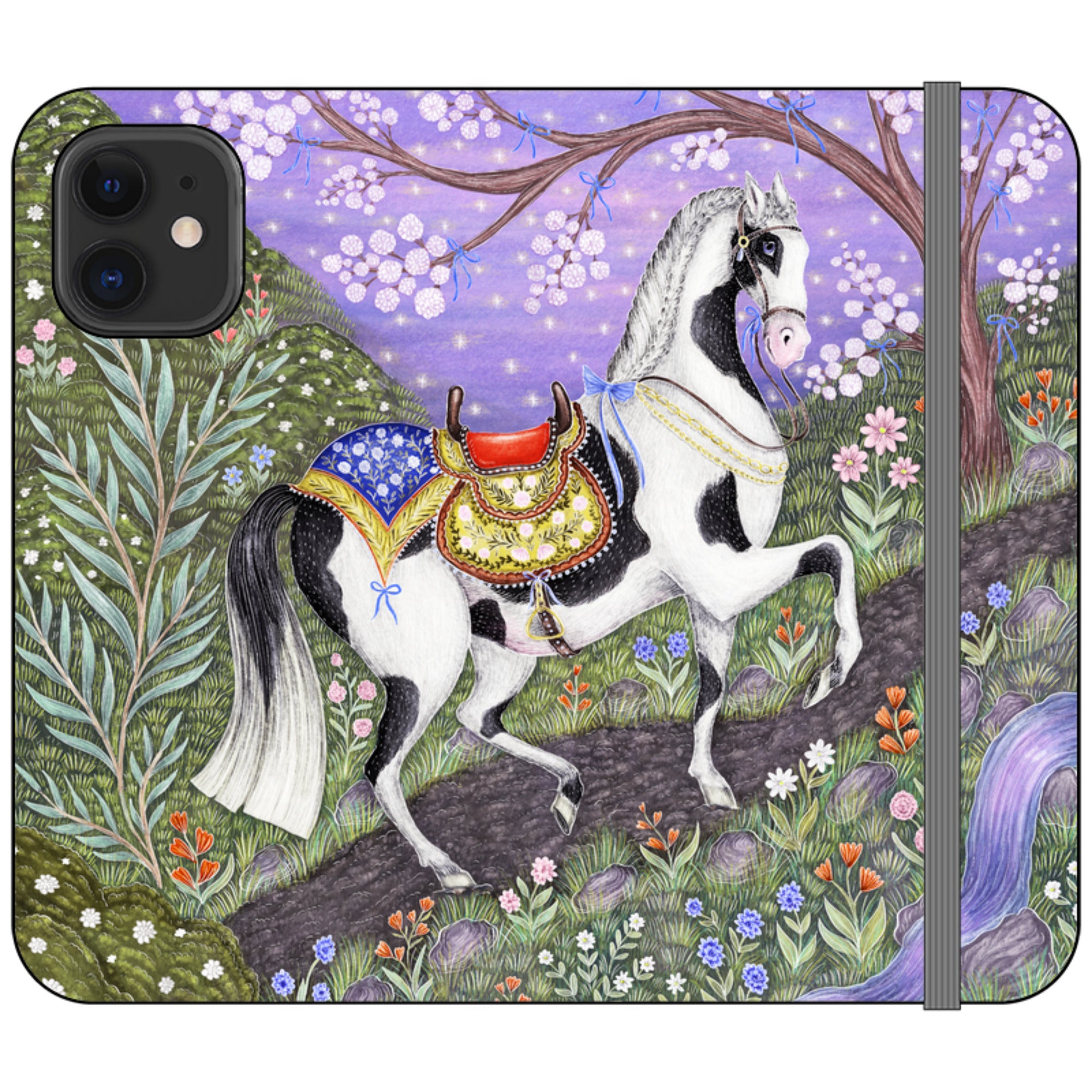 Sunset Steed Wallet Case By Catherine Rowe