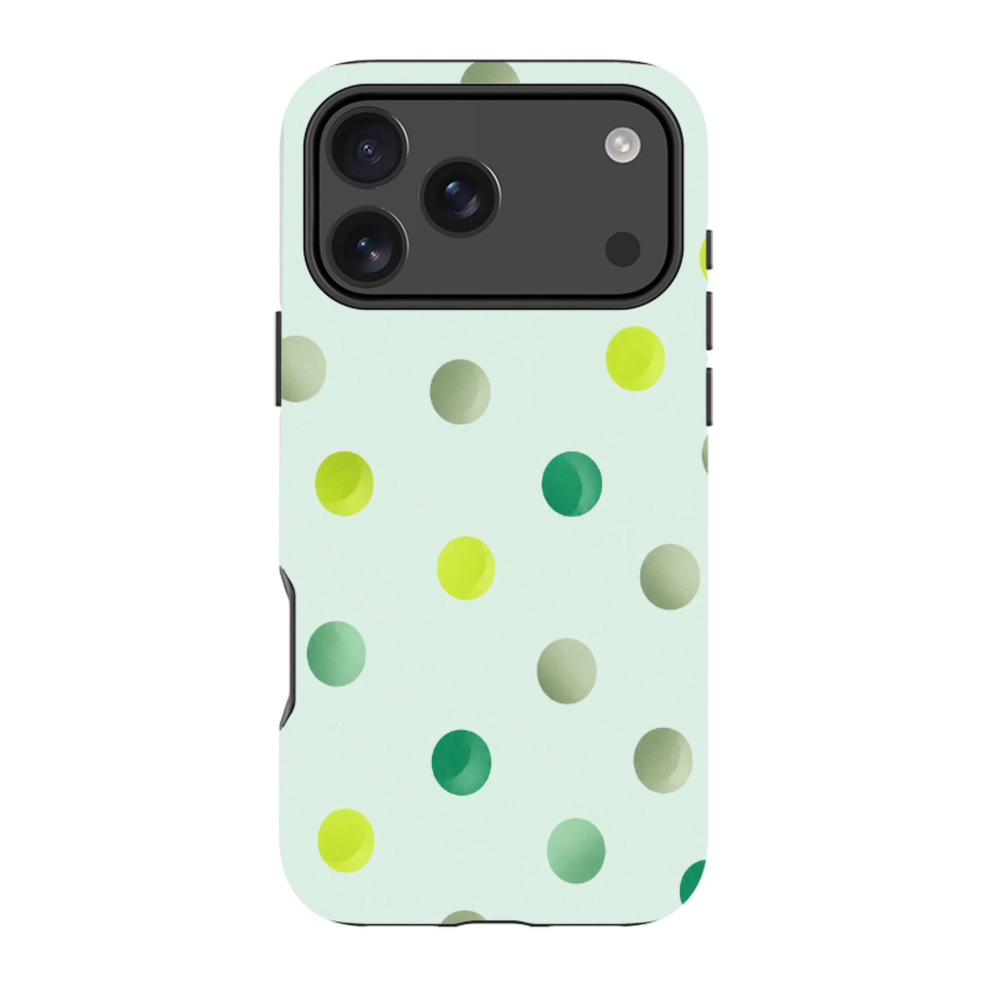 iPhone MagSafe Tough Case - Mint Polka Dot