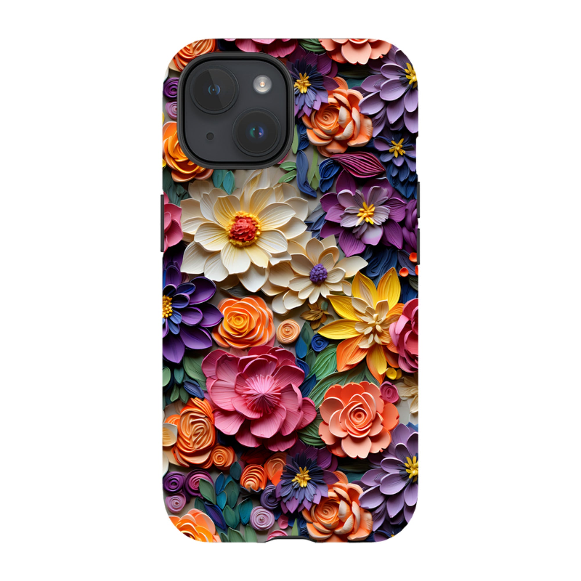 iPhone Tough Case -Violet Floral