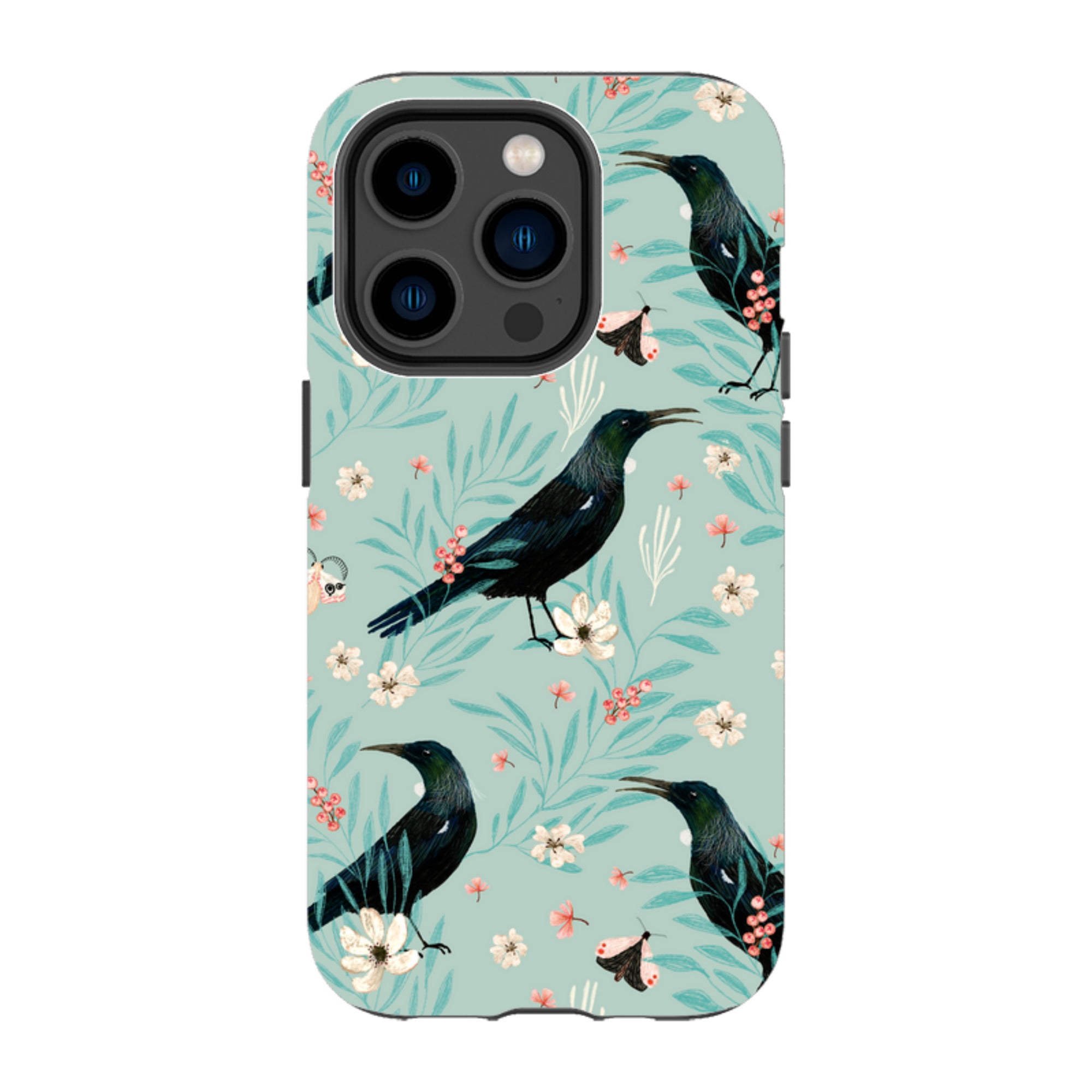 iPhone MagSafe Tough Case - Tui Light Blue By Katherine Quinn