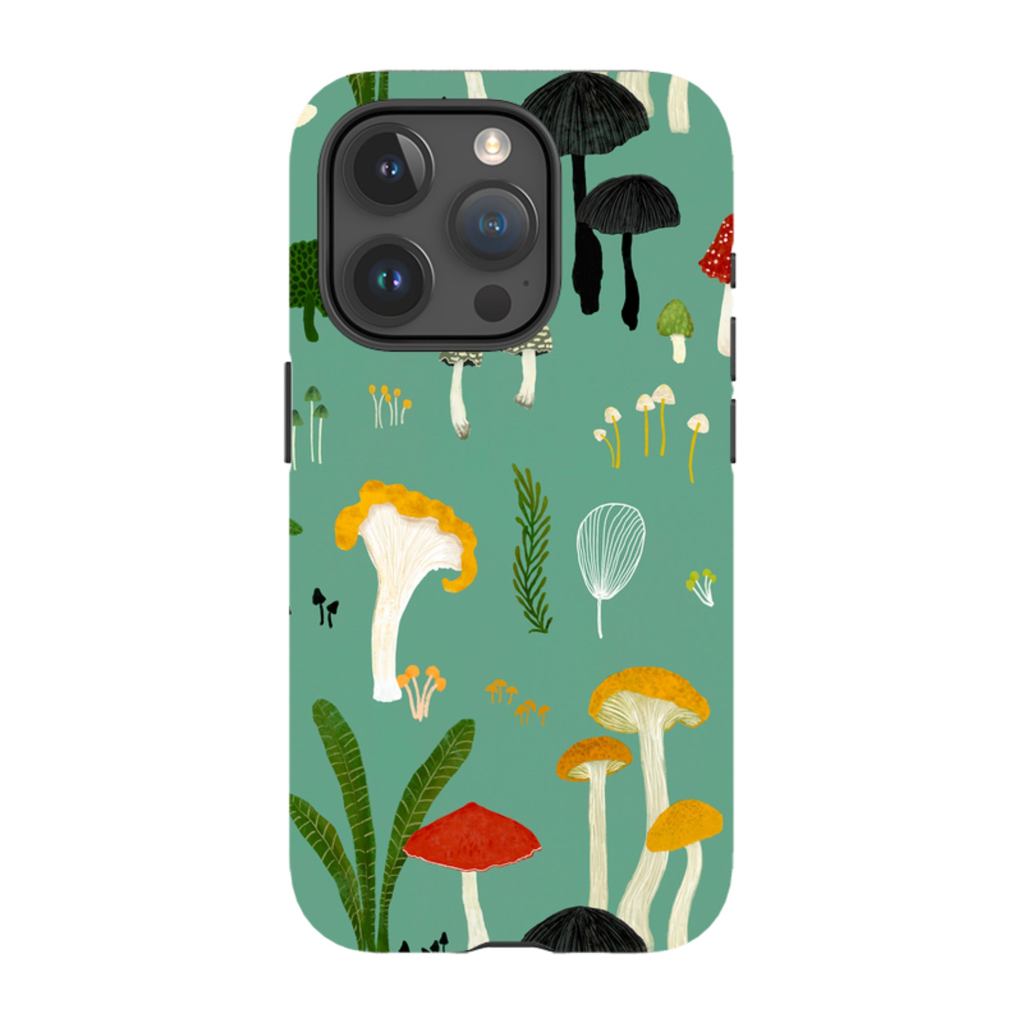 iPhone Tough Case - Mushroom Pattern By Katherine Quinn