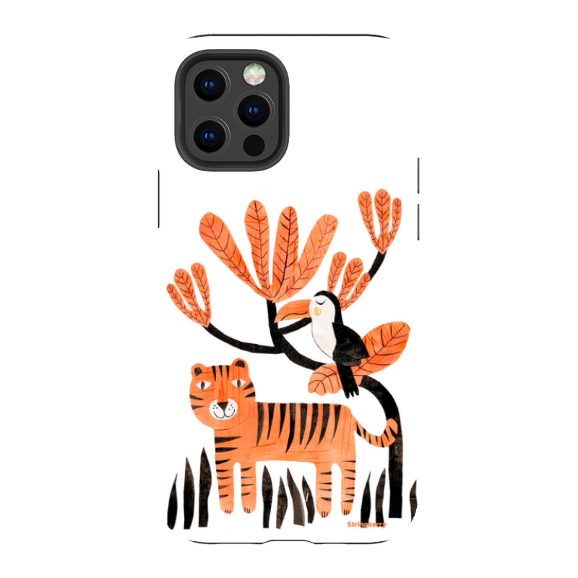 iPhone Tough Case - Tiger And Toucan By Tracey English