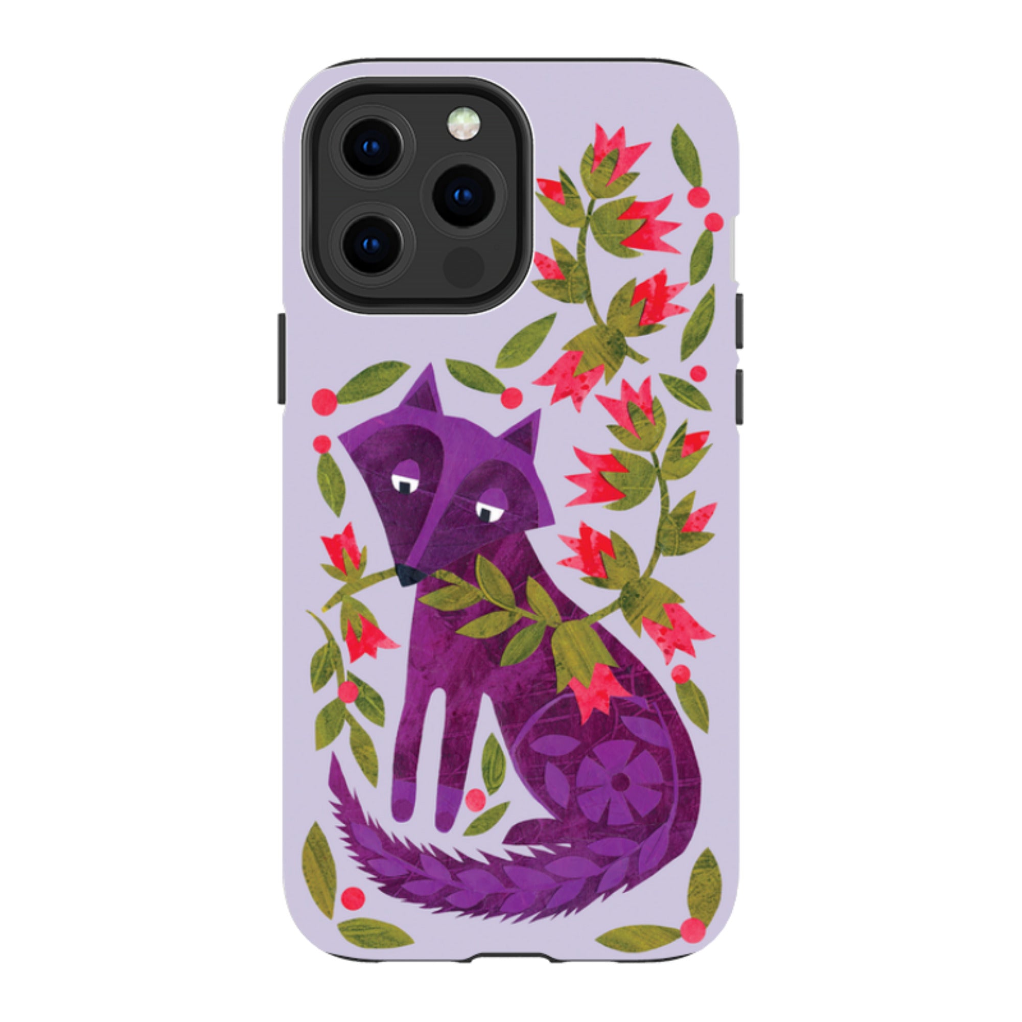 iPhone MagSafe Tough Case - Purple Foxie By Tracey English