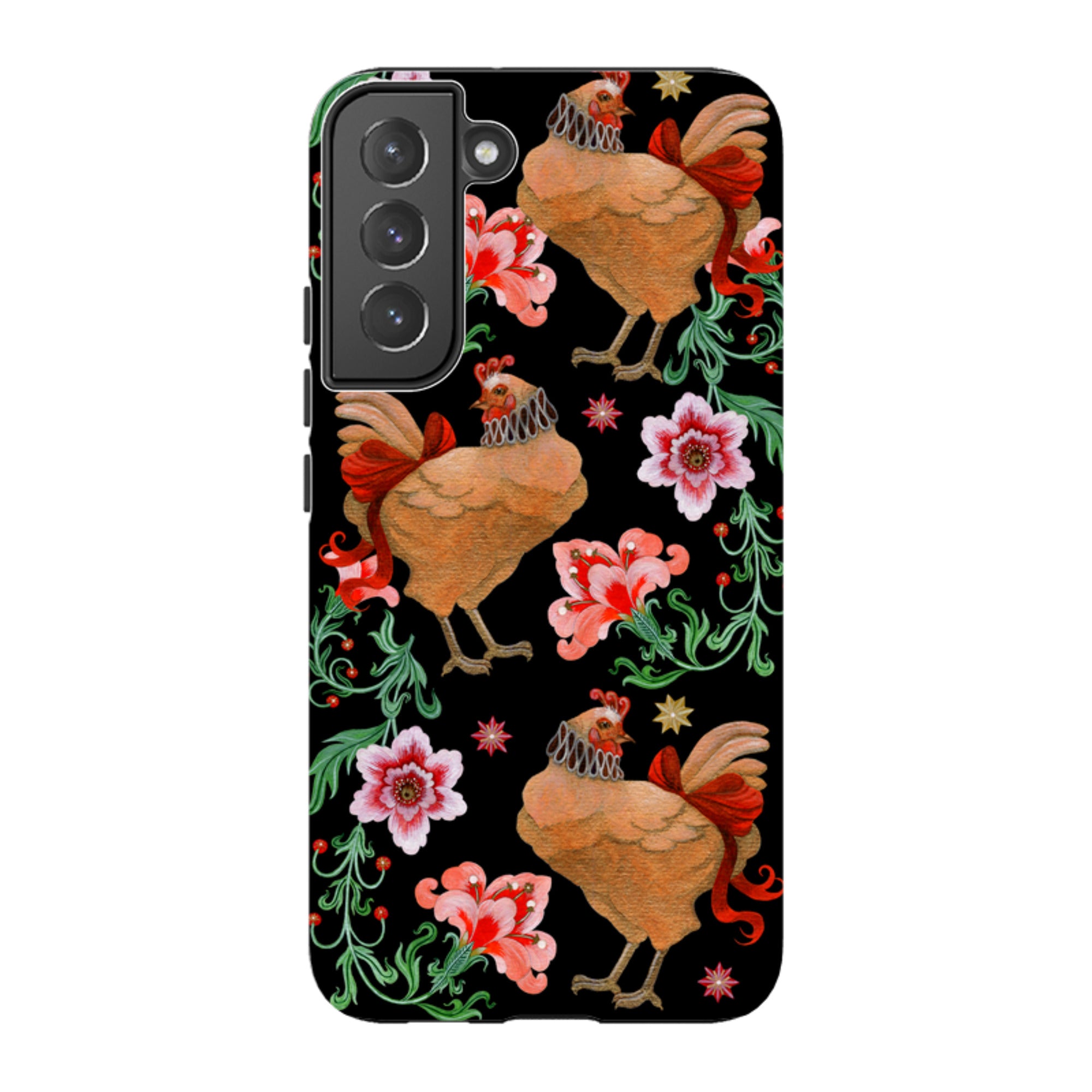 Samsung Tough  Case - Three French Hens By Maria Matos