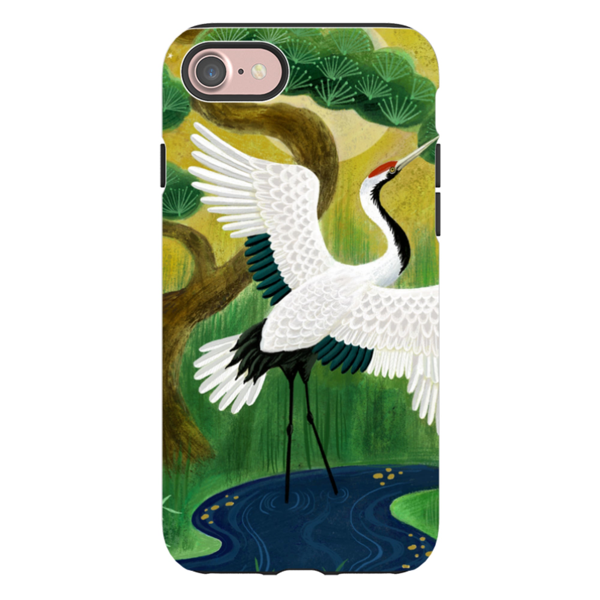 iPhone Tough Case - Crane By Bex Parkin