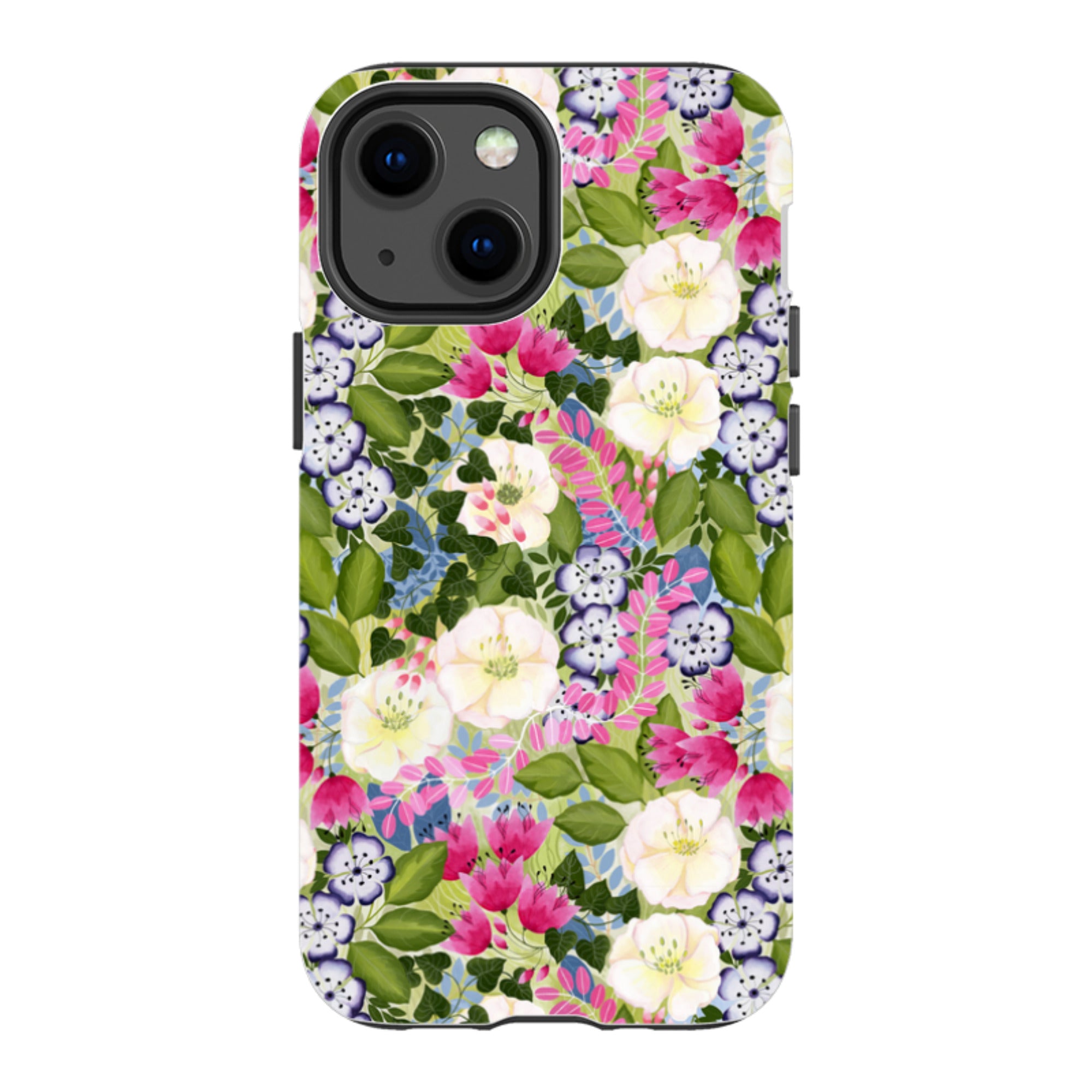 iPhone Tough Case - Pink Flowers By Bex Parkin