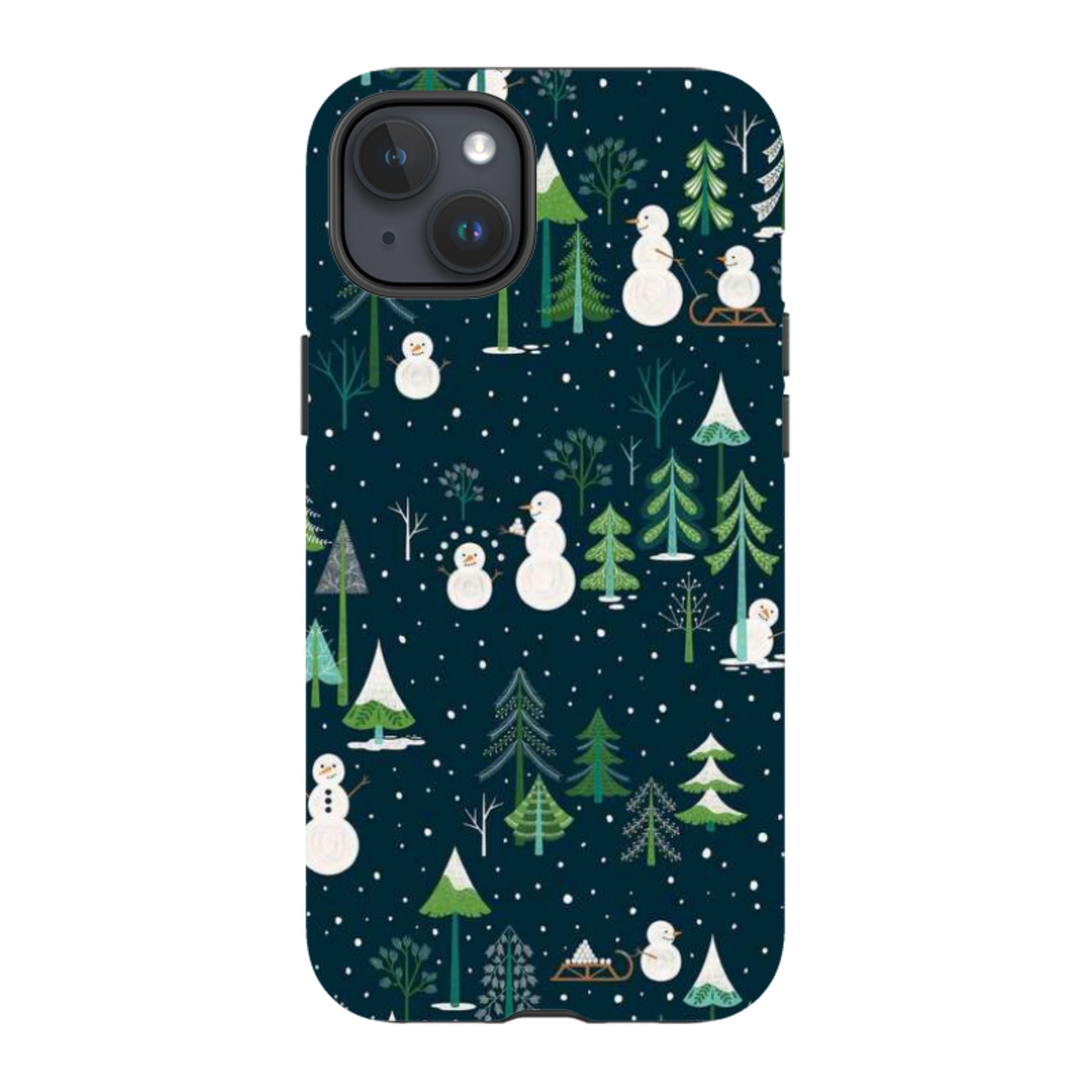 iPhone Tough Case - Snowman Playground By Jenny Zemanek