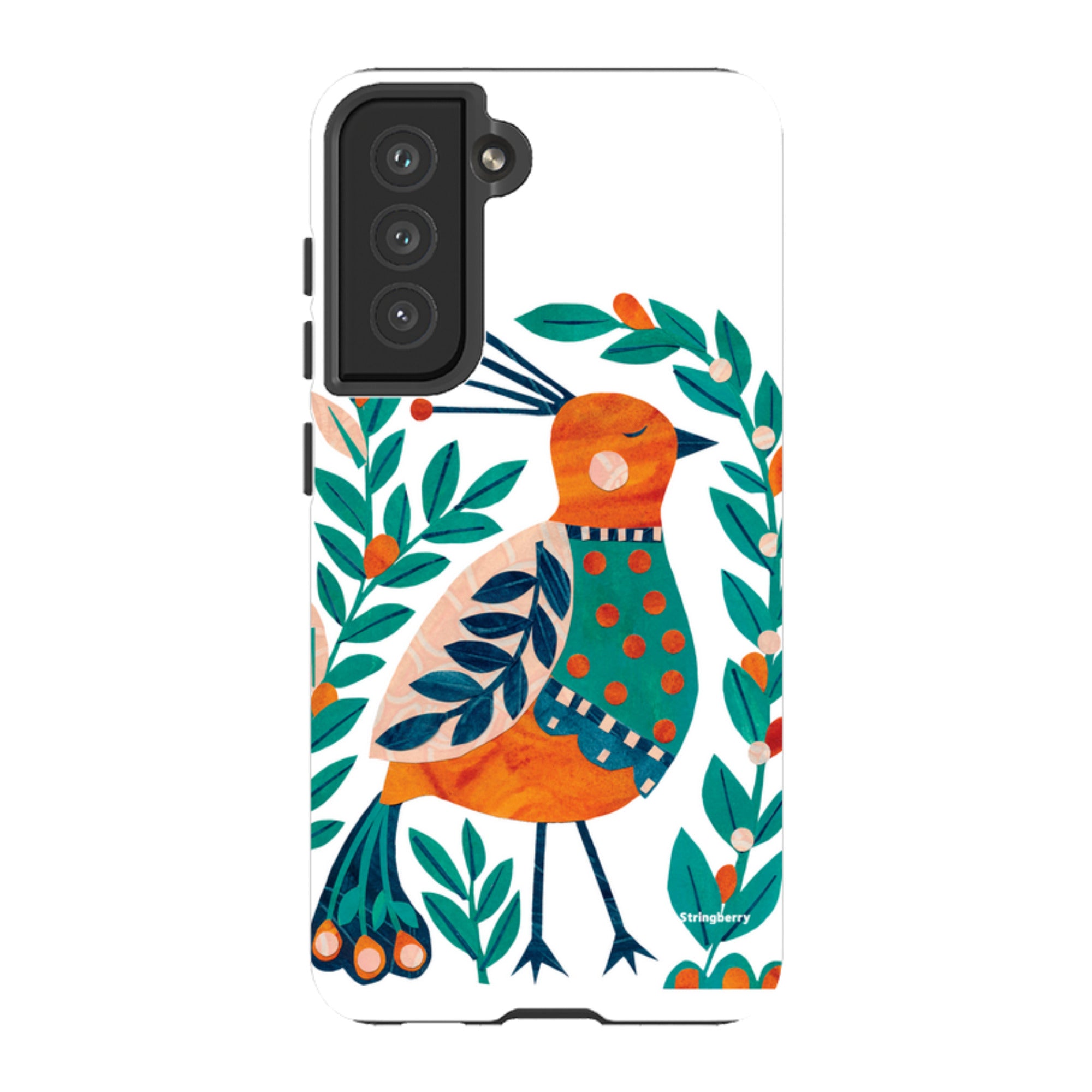 Samsung Tough Case - Folk Peacock By Tracey English