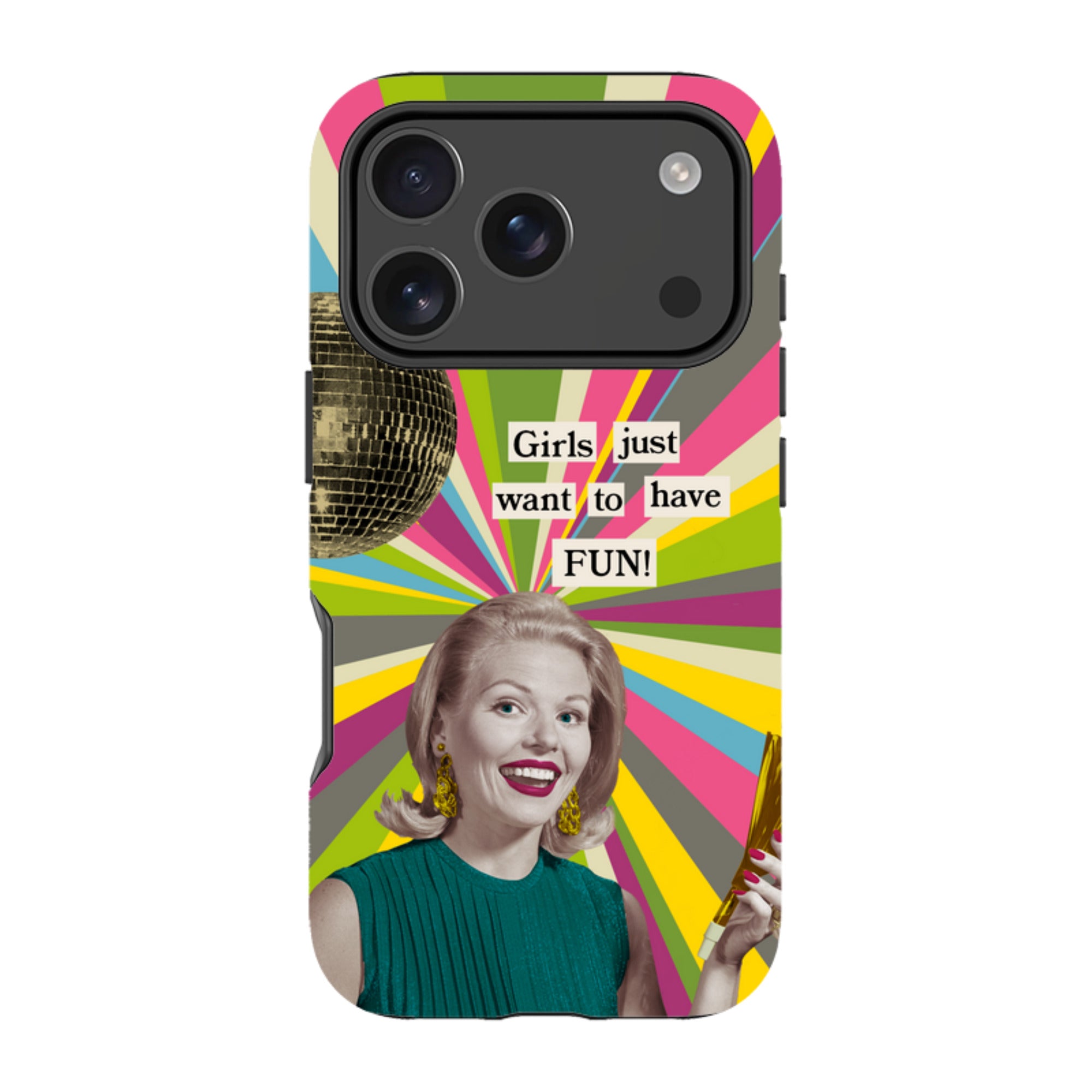 iPhone Tough Case - Girls want to have fun By Clare Jordan
