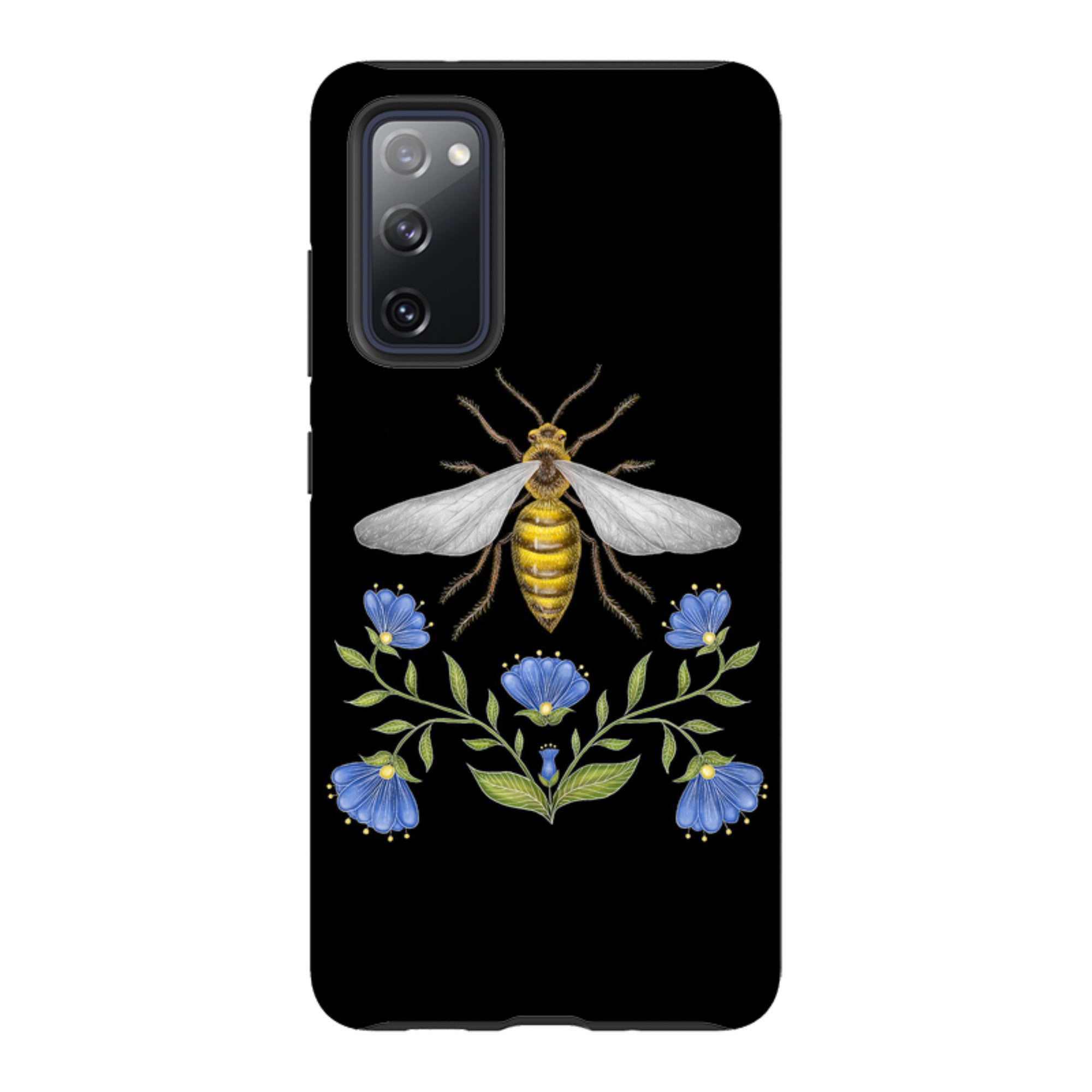 Samsung Tough Case - Wings Of Freedom Black By Catherine Rowe