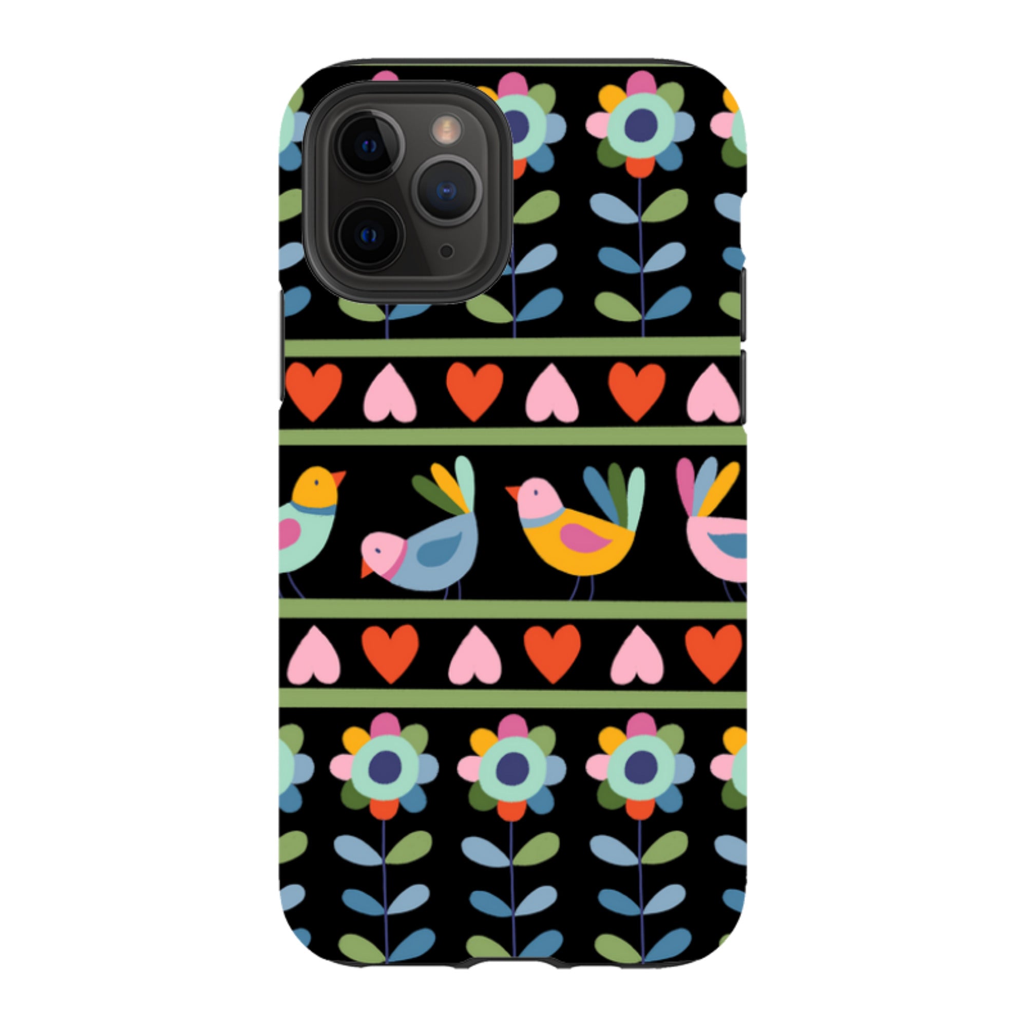 iPhone Tough Case - Folky Birds II By Suzy Taylor