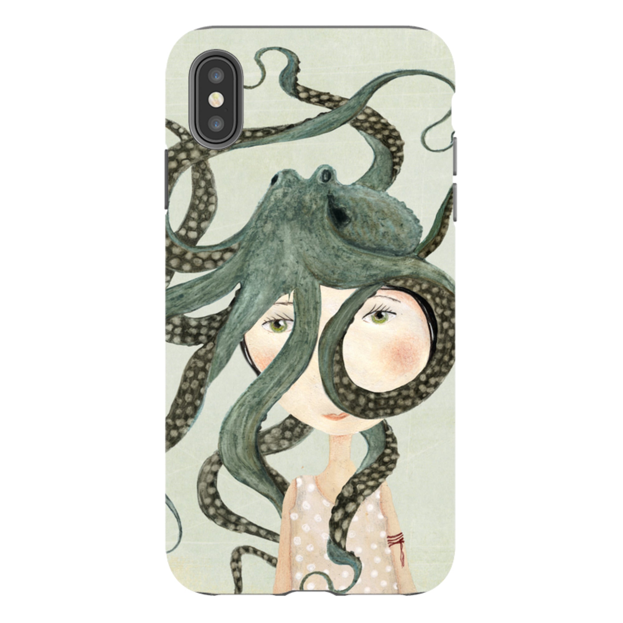 iPhone Tough Case - Octopus Girl By Katherine Quinn