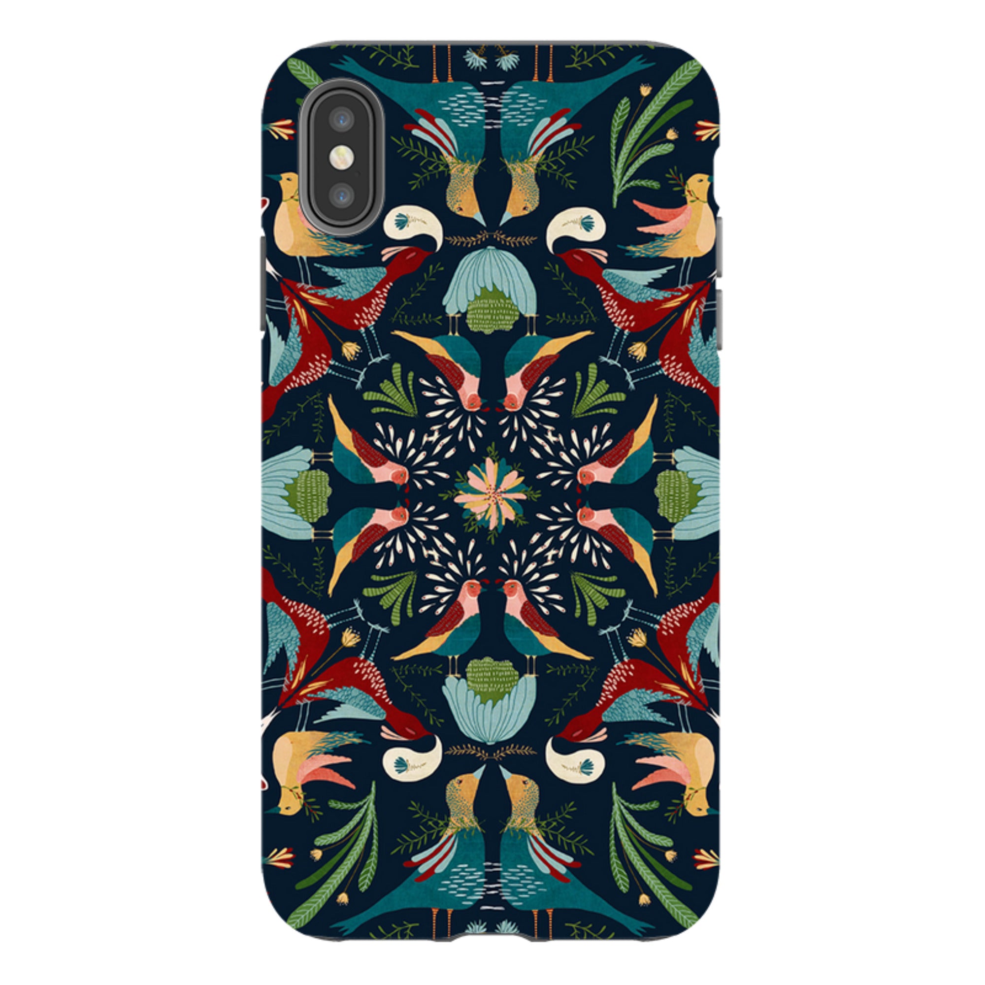 iPhone Tough Case - Navy Hanky By Katherine Quinn