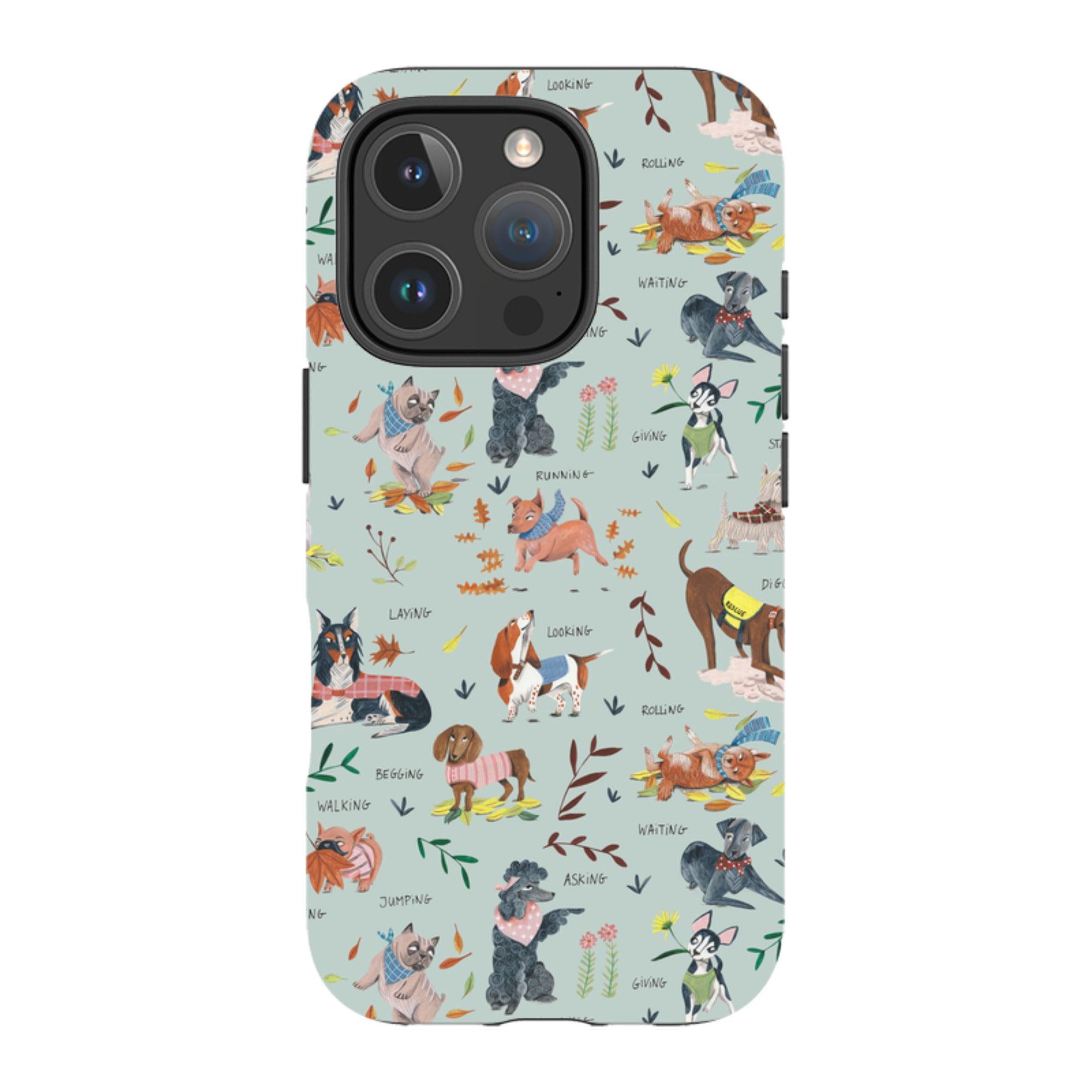 iPhone MagSafe Tough Case -  Dog Pattern II By Caroline Bonne Muller