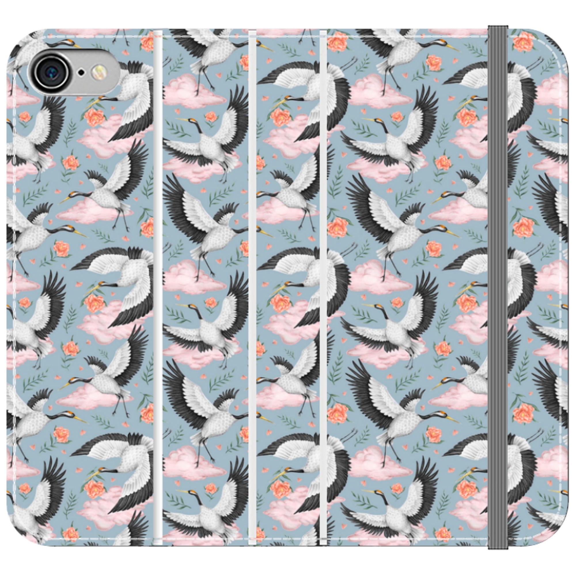 Flight of the Cranes Wallet Case By Catherine Rowe