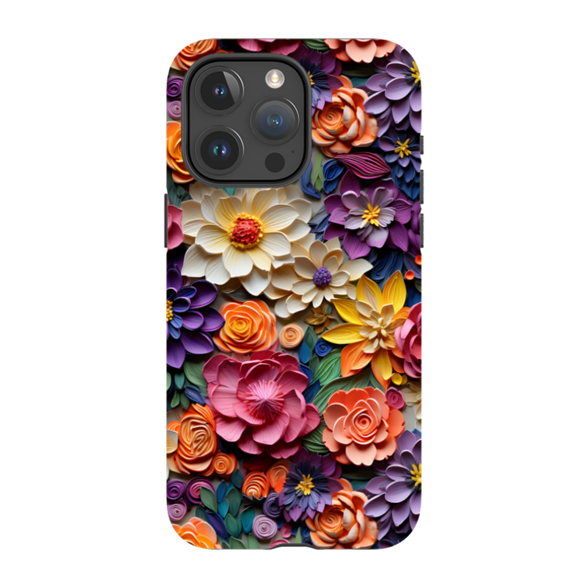 iPhone Tough Case -Violet Floral
