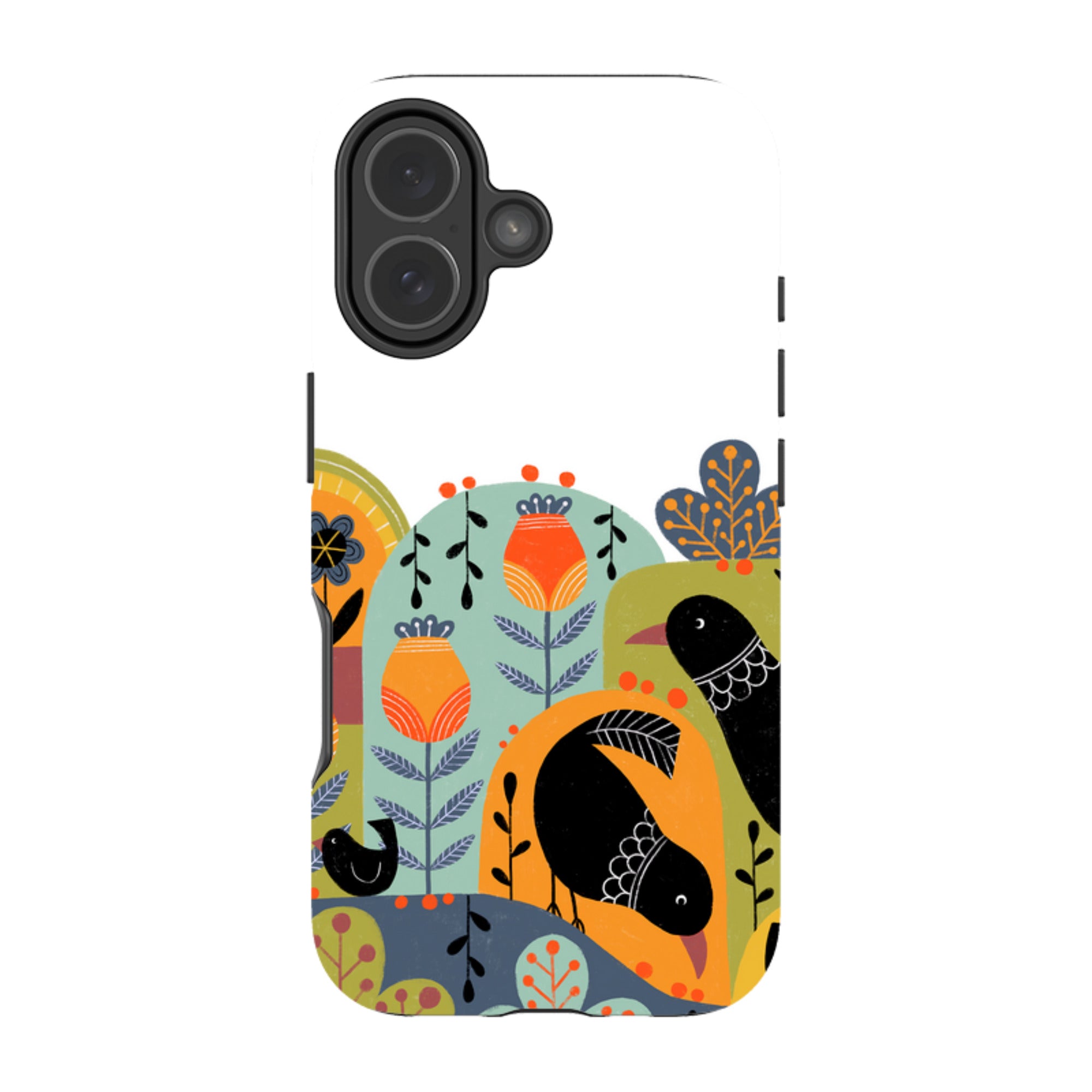 iPhone MagSafe Tough Case -  Folky Birds IV By Suzy Taylor